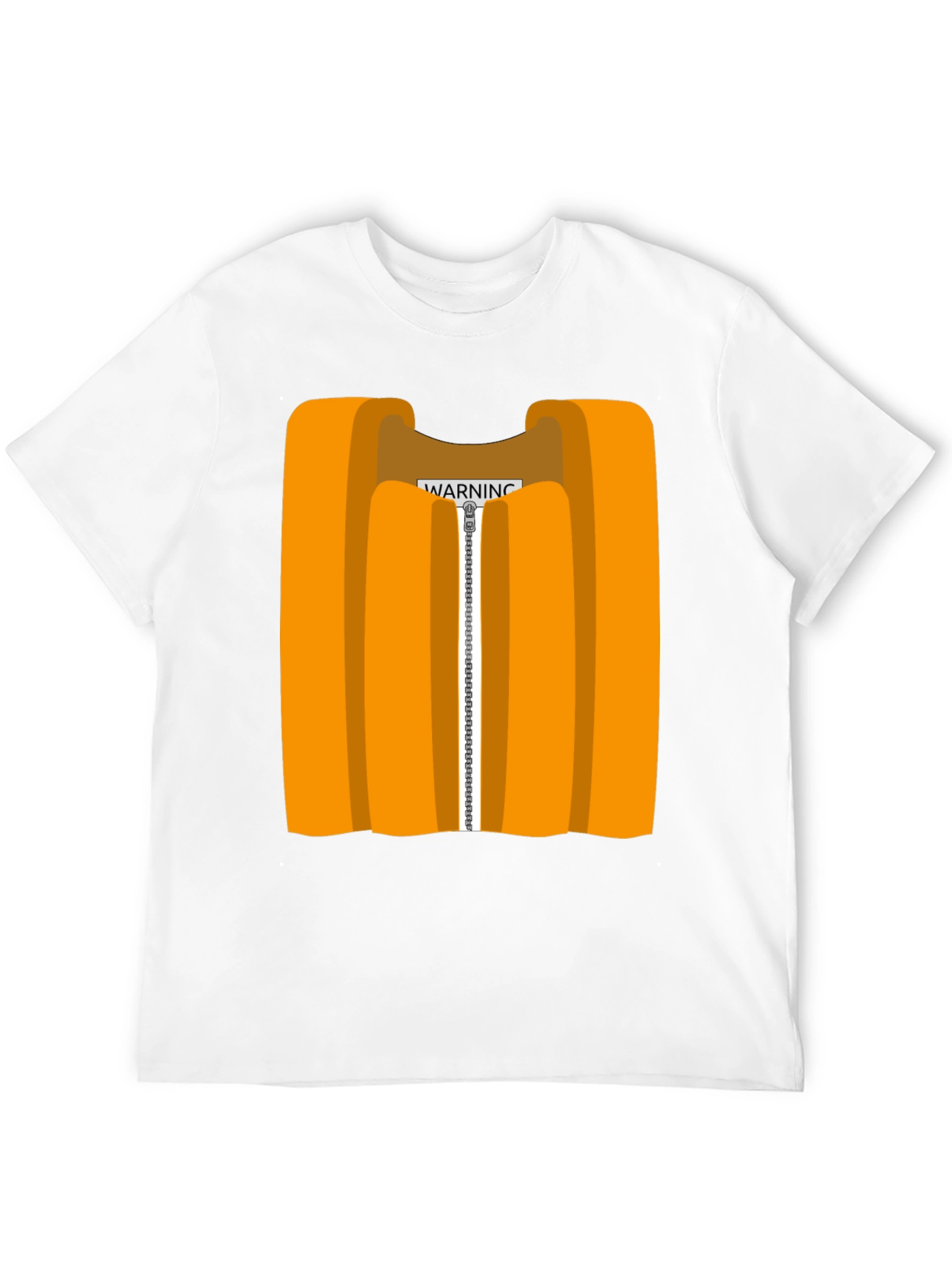 Orange Vest Graphic Novelty T-Shirt