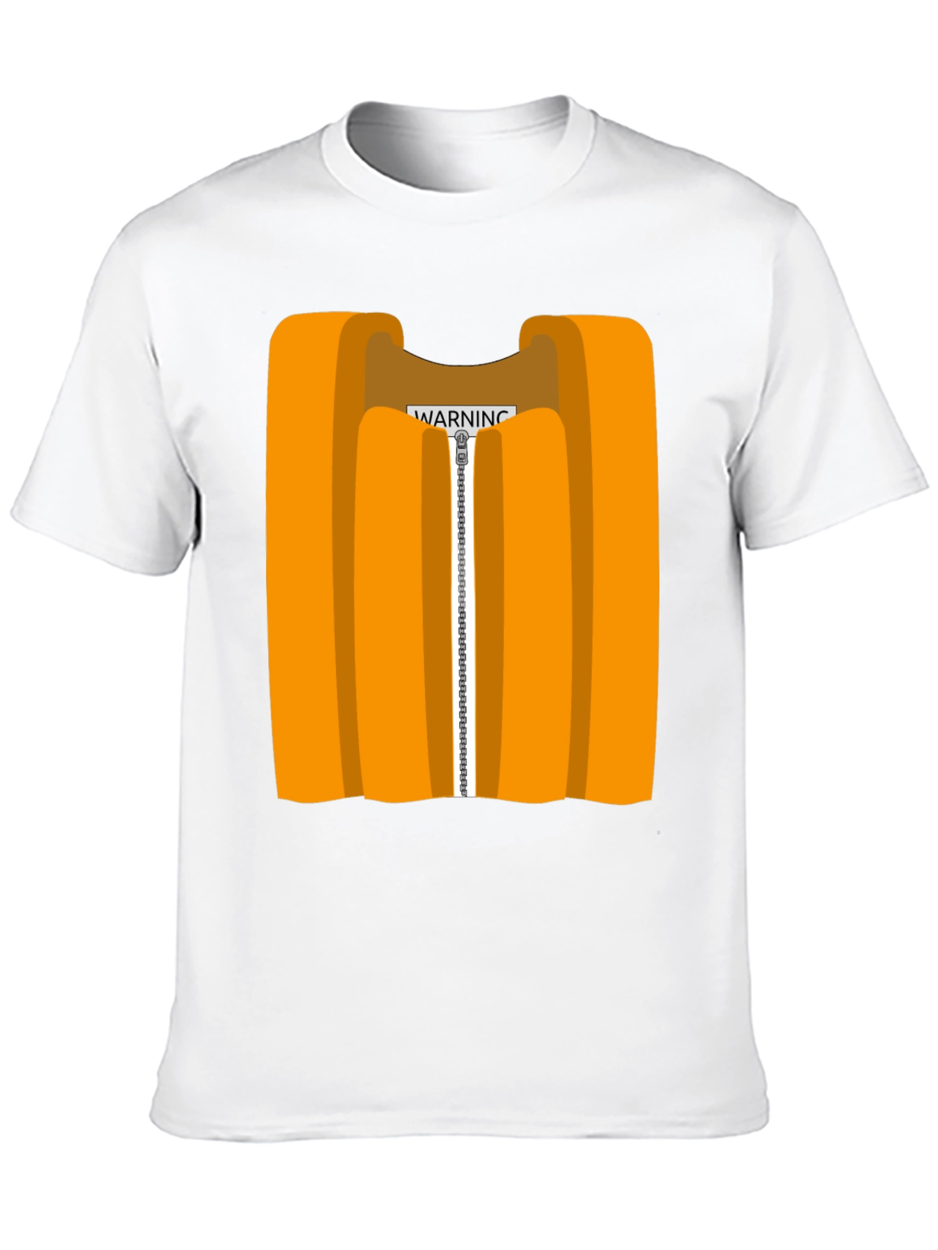 Orange Vest Graphic Novelty T-Shirt