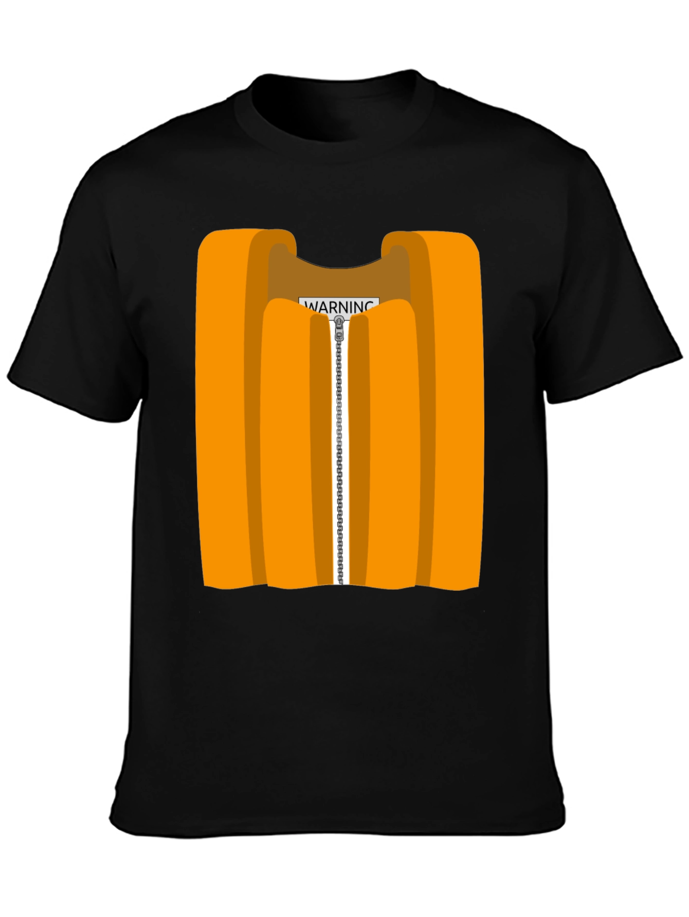 Orange Vest Graphic Novelty T-Shirt