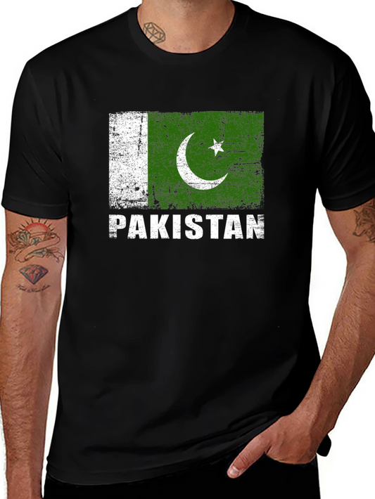 Pakistan Flag T-Shirt - Distressed Graphic Tee