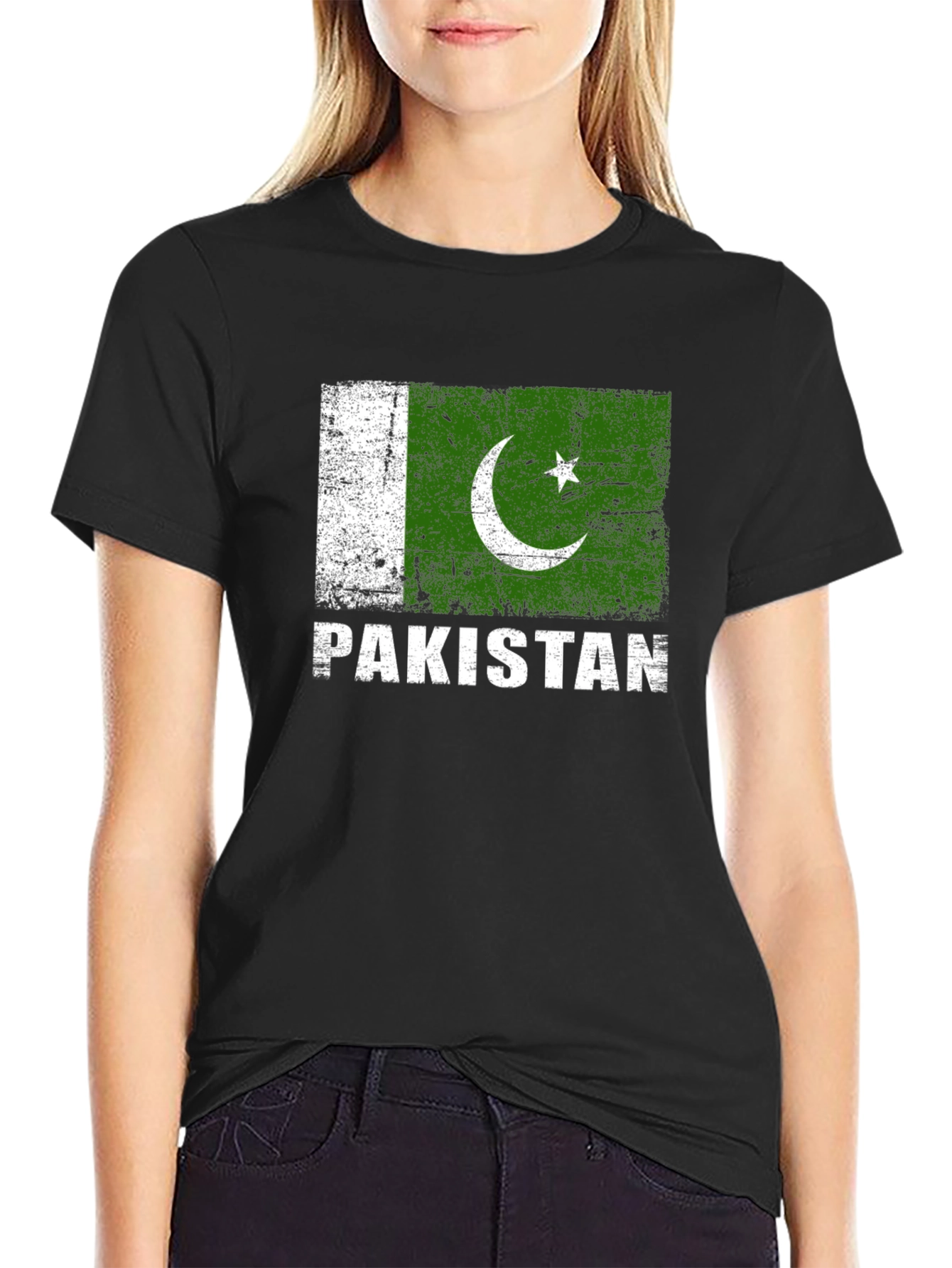 Pakistan Flag T-Shirt - Distressed Graphic Tee