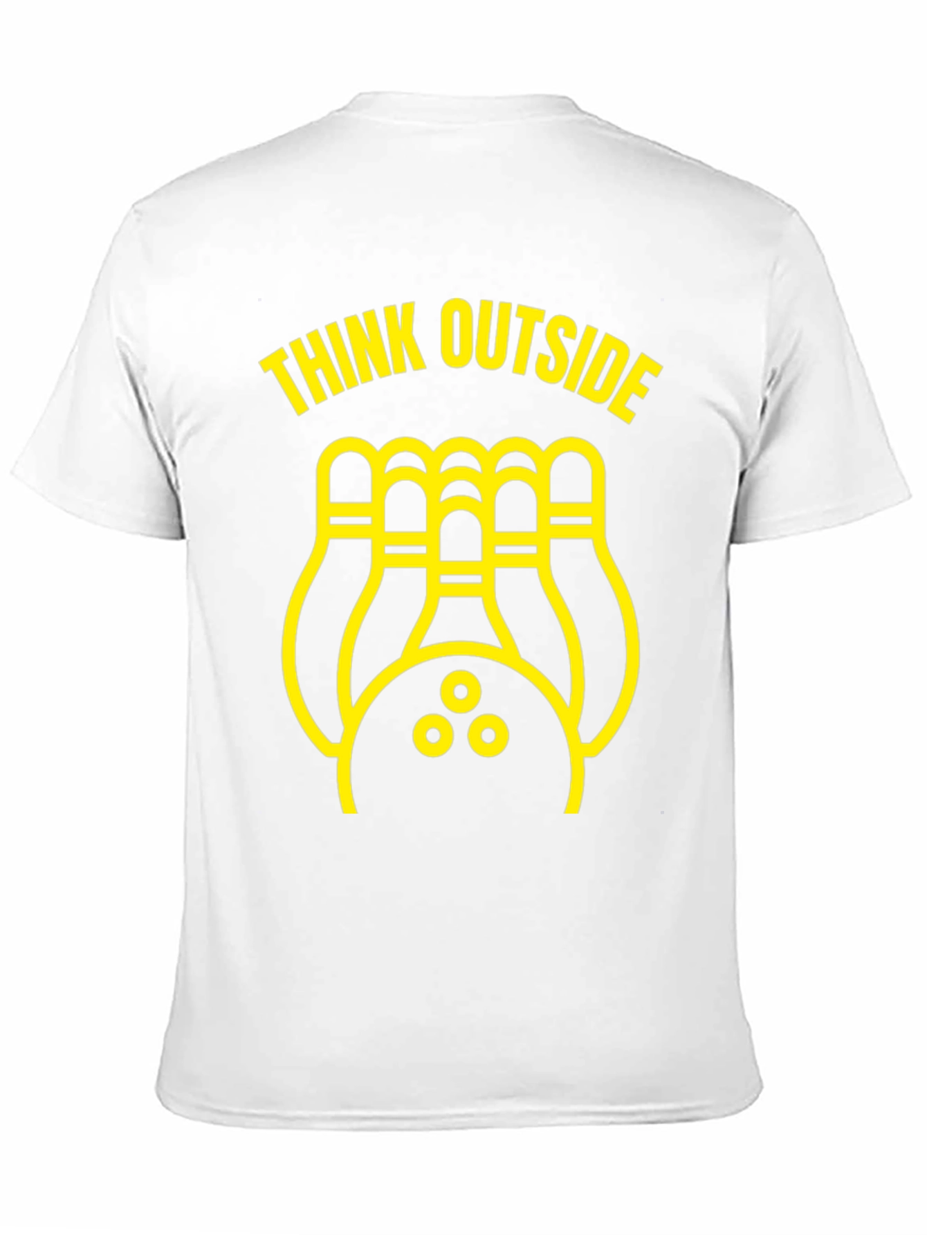Think Outside Bowling T-Shirt - Novelty Design