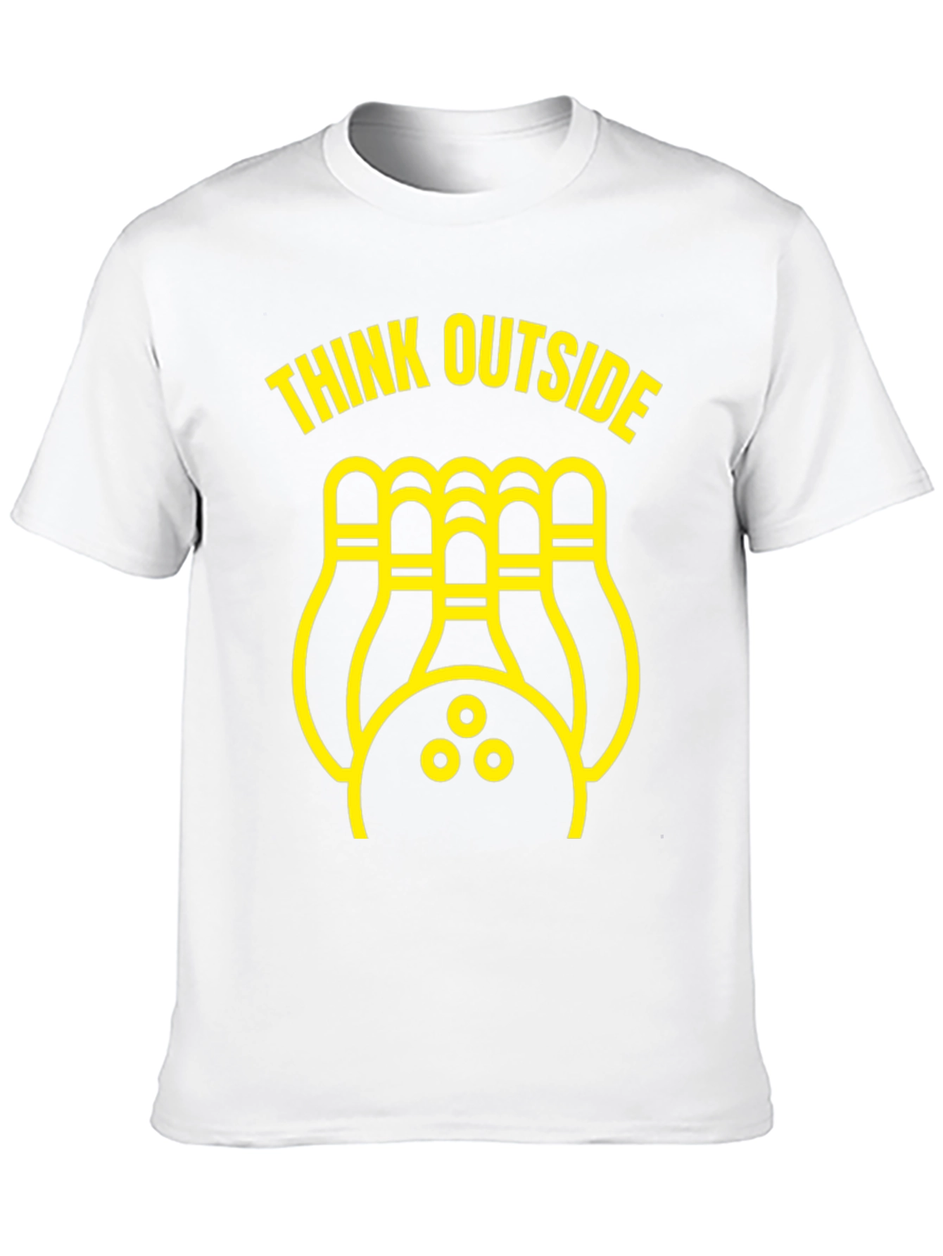 Think Outside Bowling T-Shirt - Novelty Design