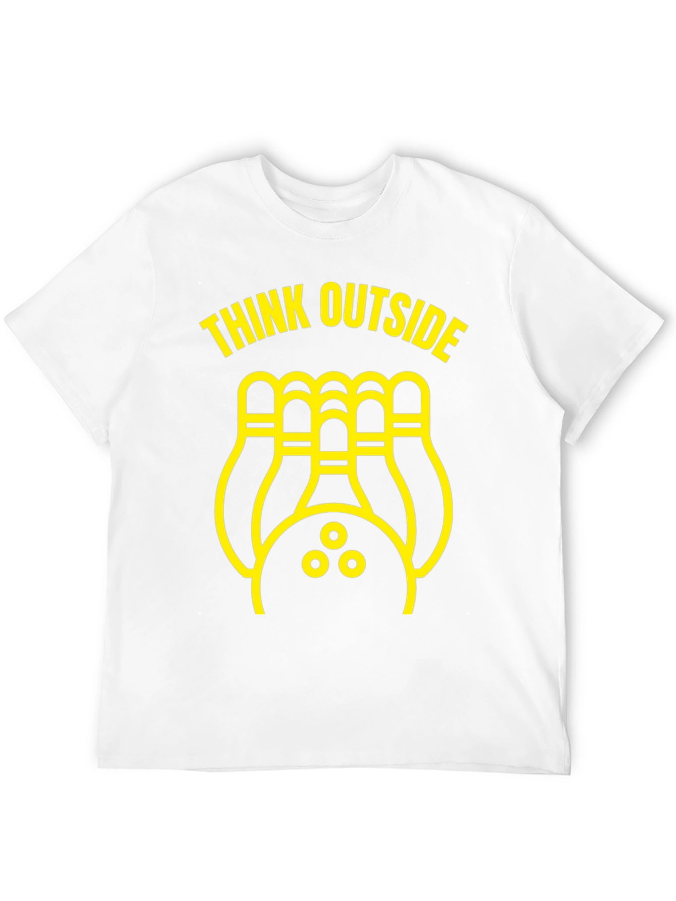 Think Outside Bowling T-Shirt - Novelty Design
