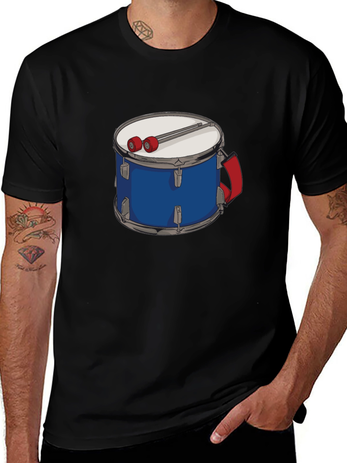Drum Kit T-Shirt - Music Lover Tee