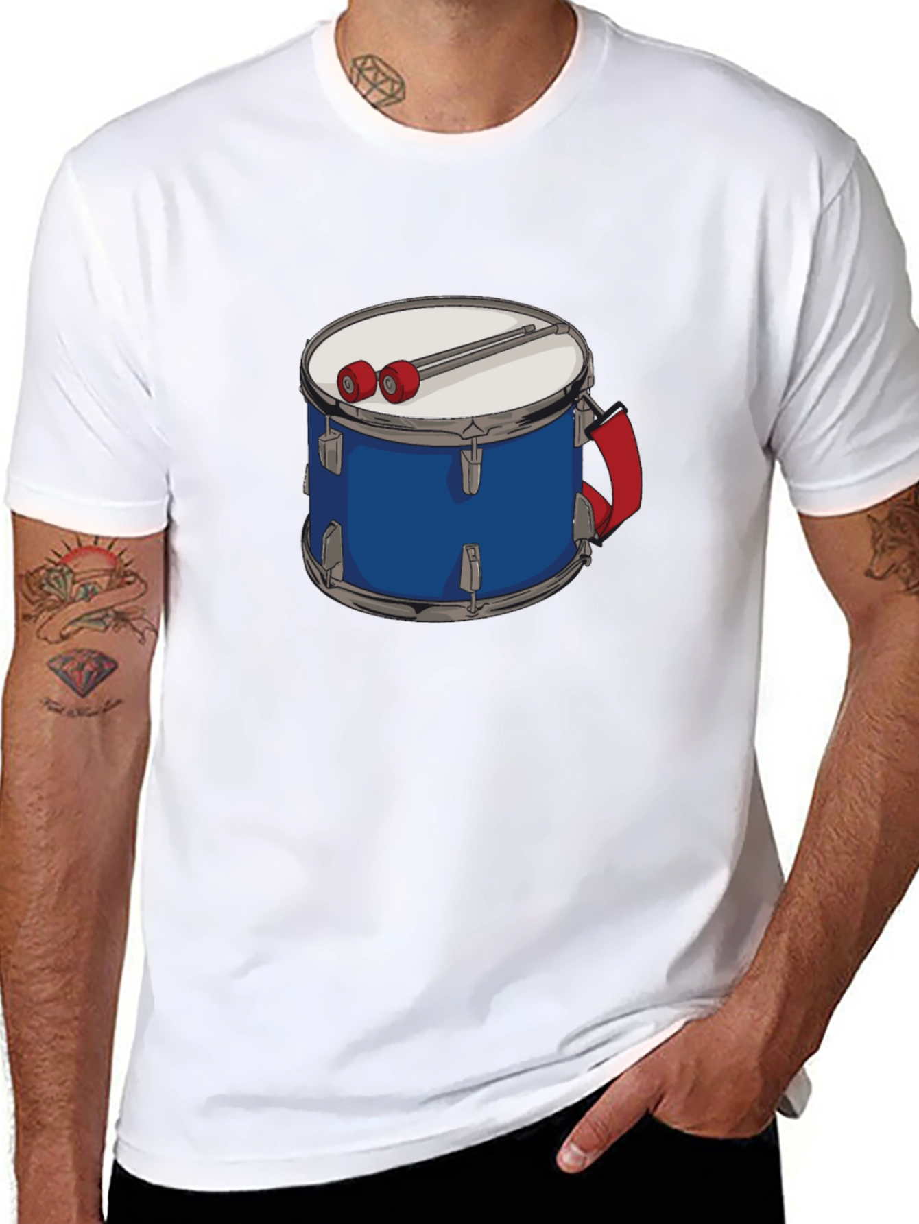 Drum Kit T-Shirt - Music Lover Tee
