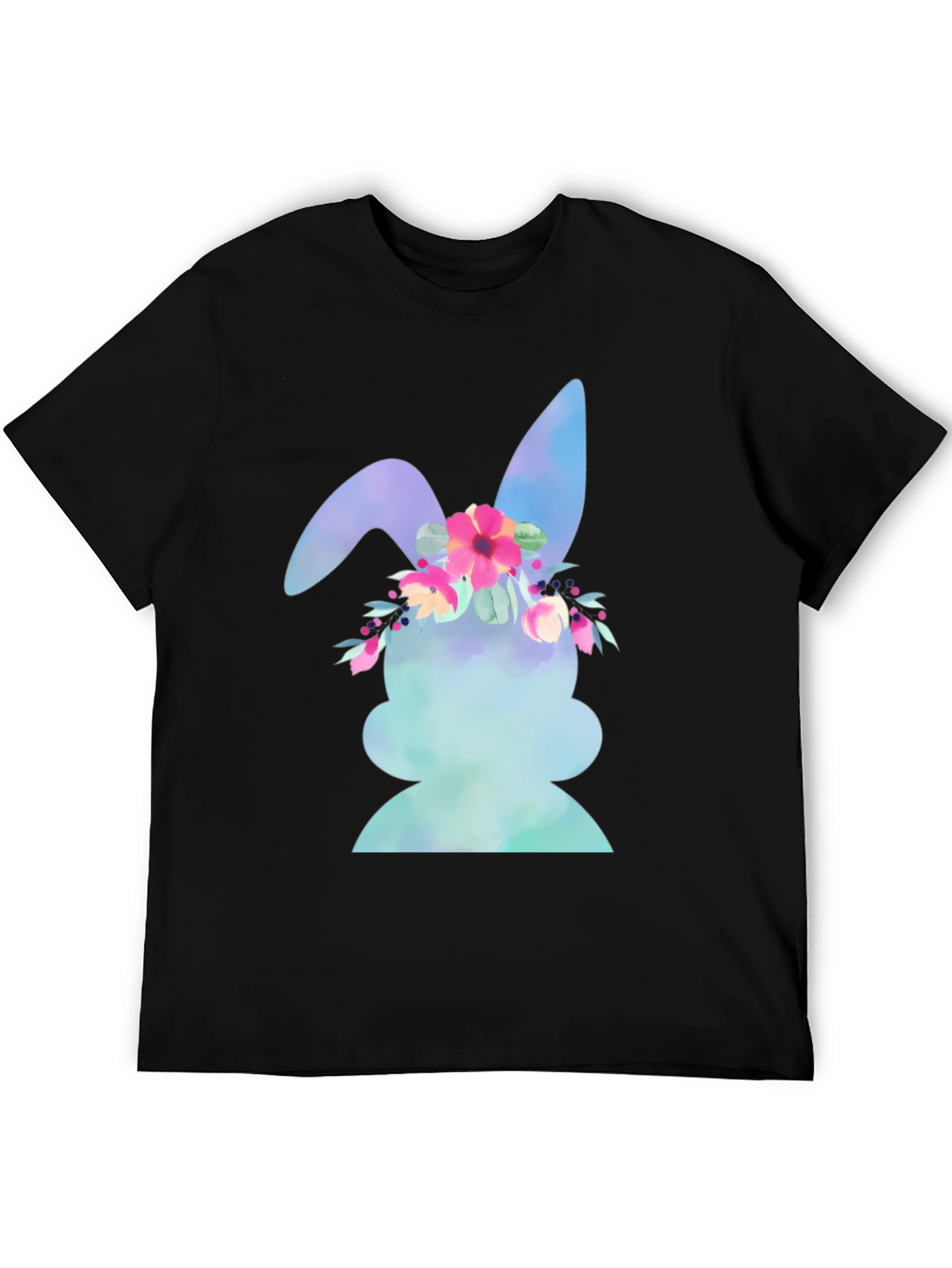 Floral Bunny Graphic Tee - Easter Ready!