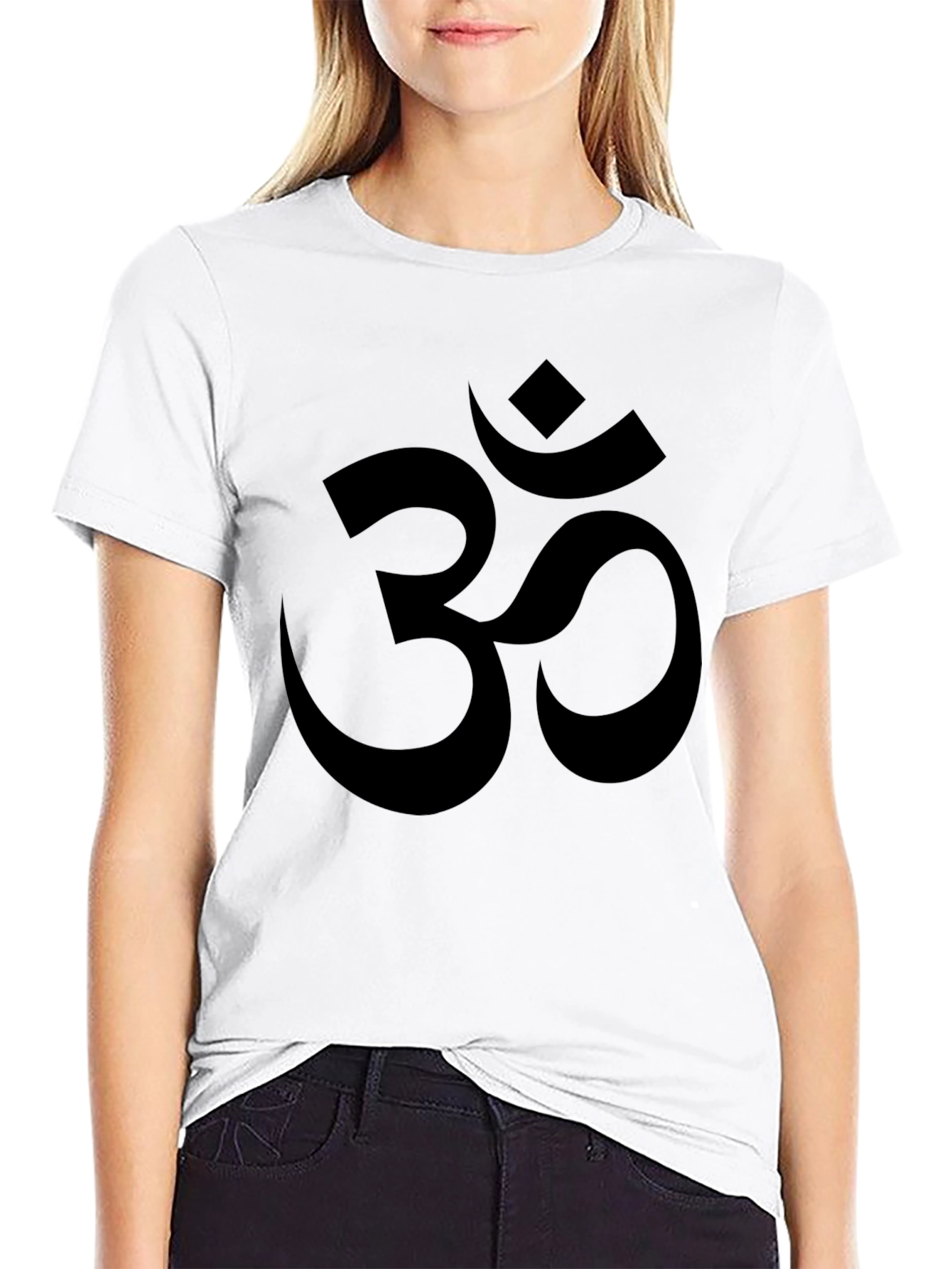 Om Symbol Graphic Tee - Soft Cotton Blend T-Shirt