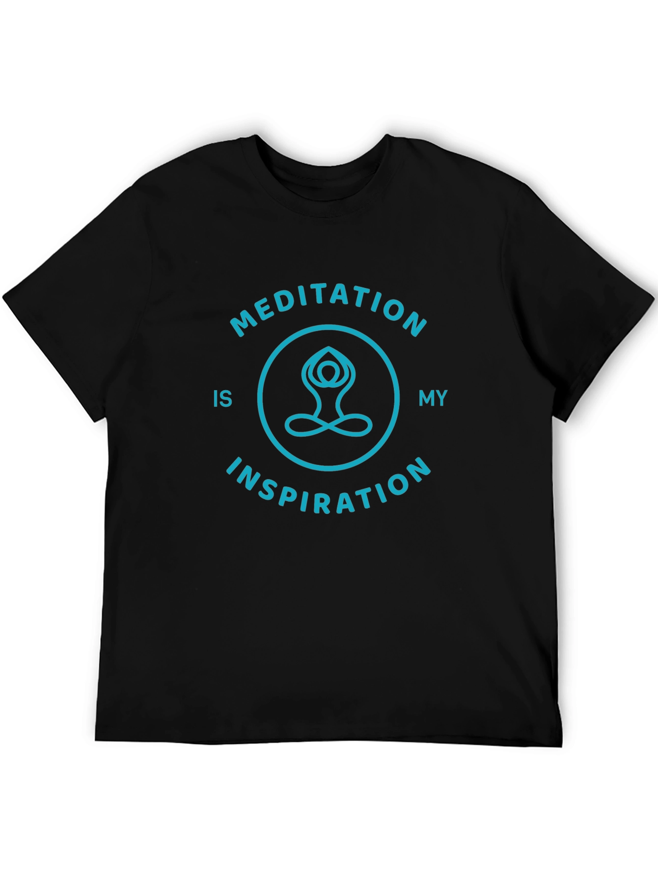 Meditation Inspiration Black T-Shirt