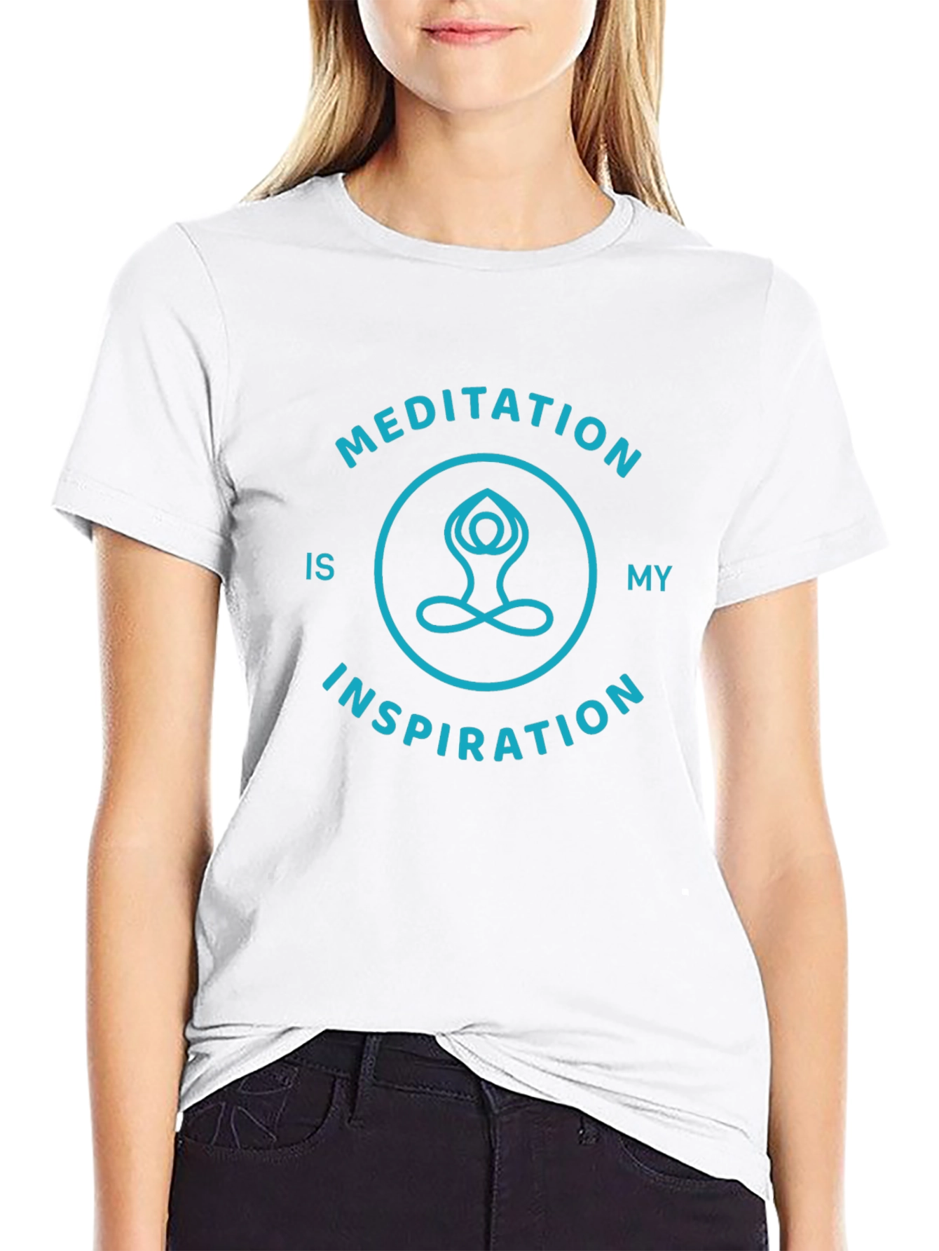 Meditation Inspiration Black T-Shirt
