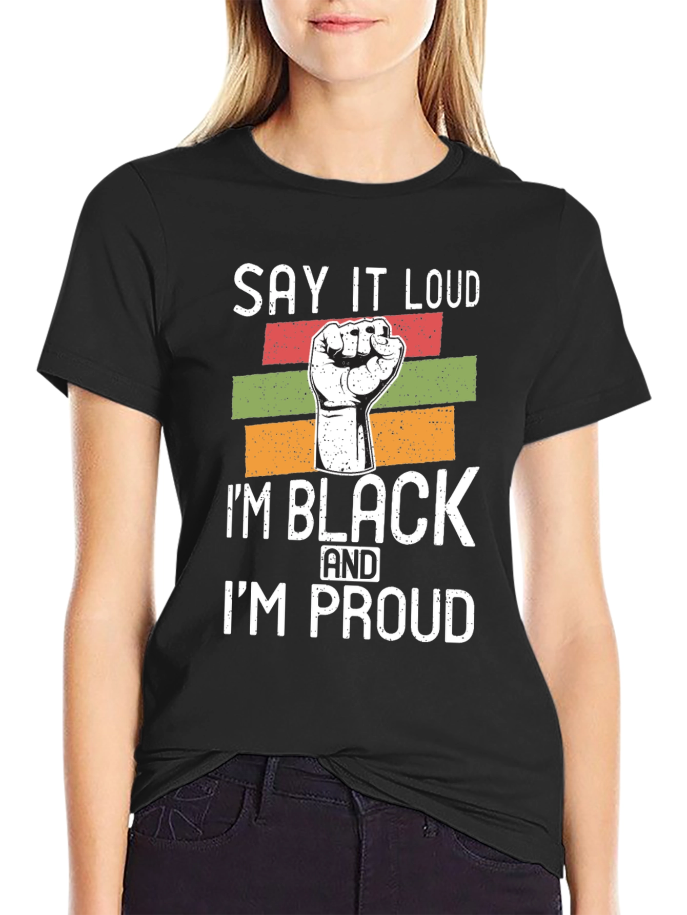 Black Pride Graphic T-Shirt - Say It Loud