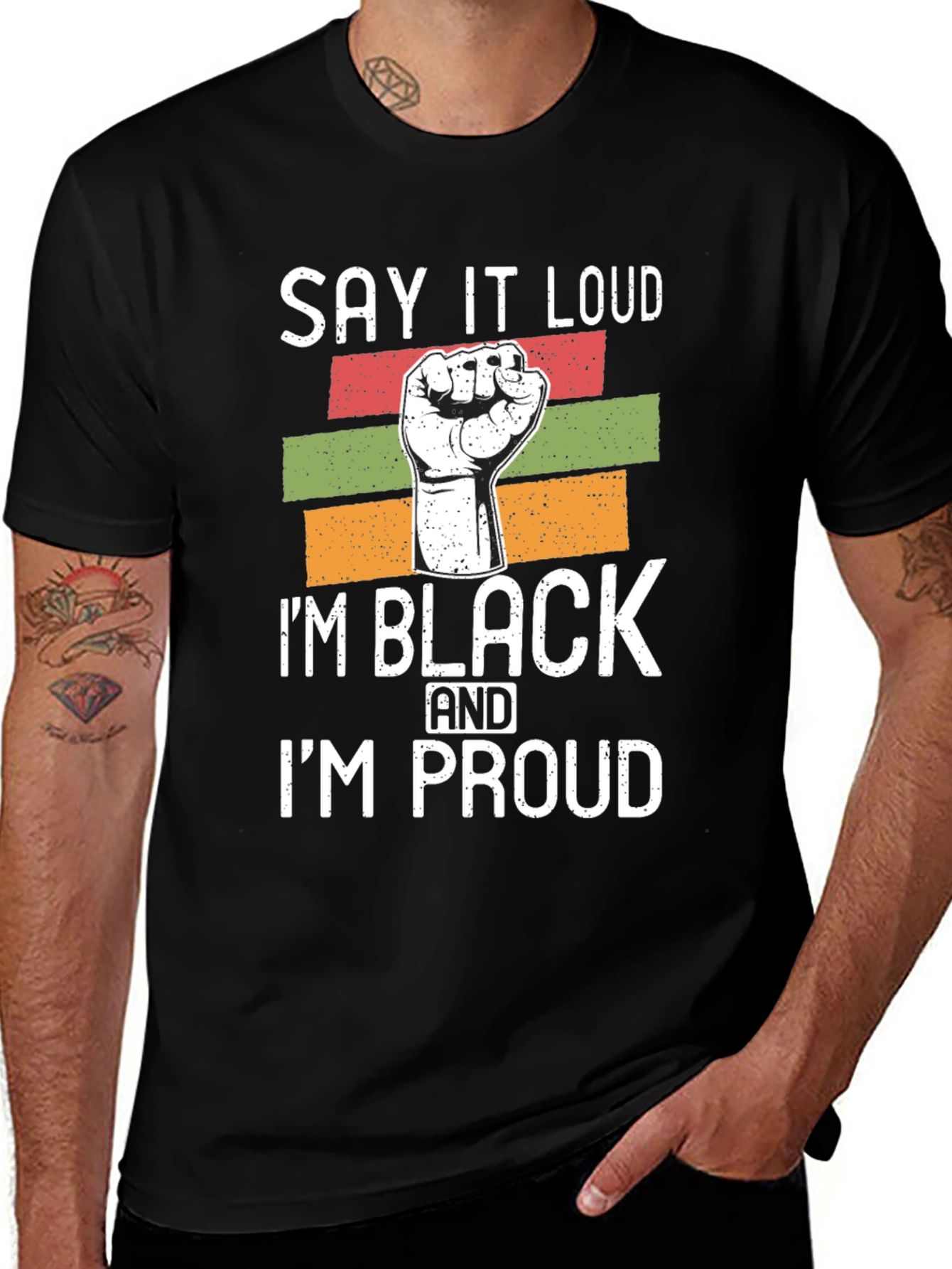 Black Pride Graphic T-Shirt - Say It Loud