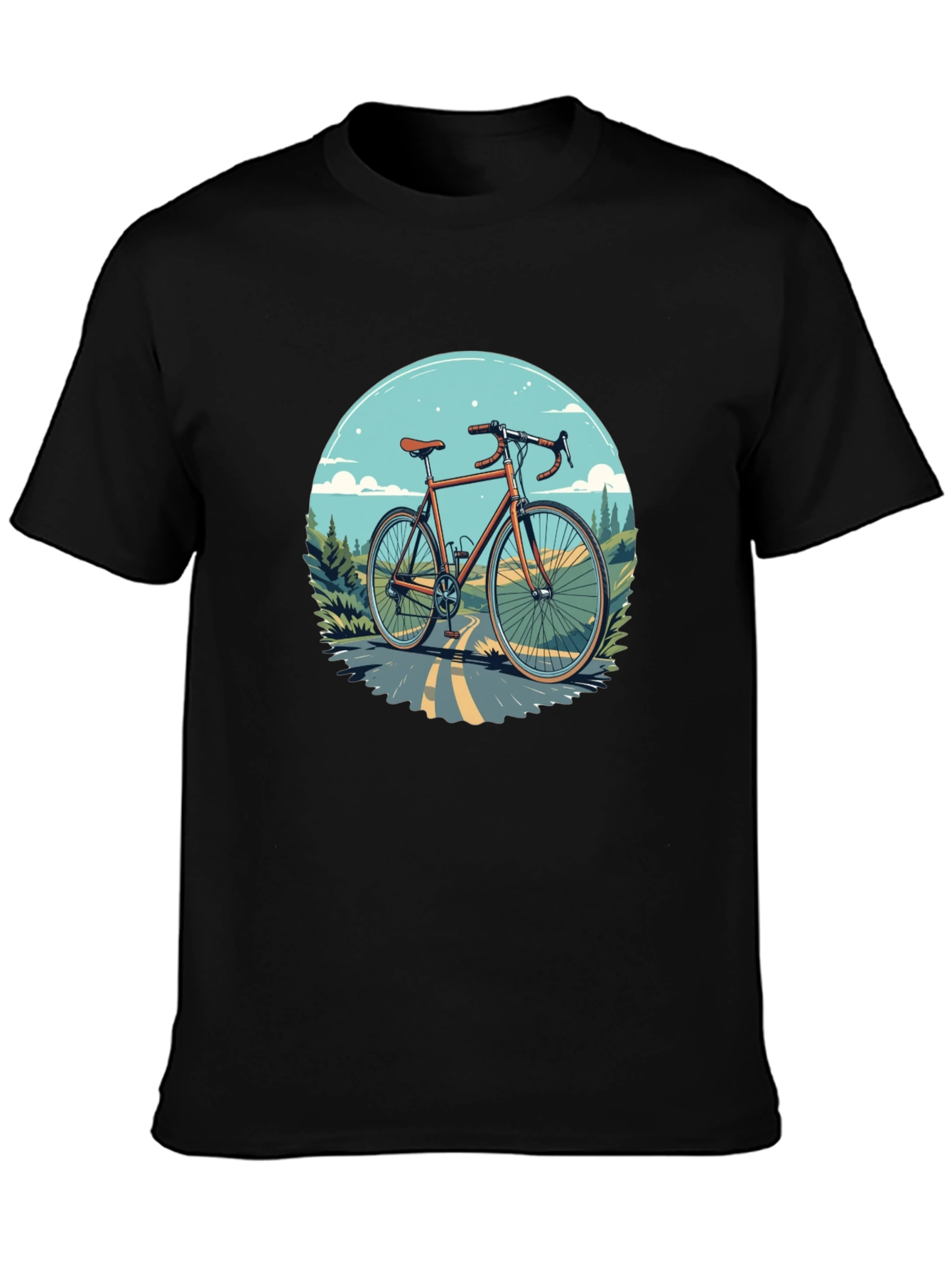 Cycling T-Shirt - Graphic Bike Design