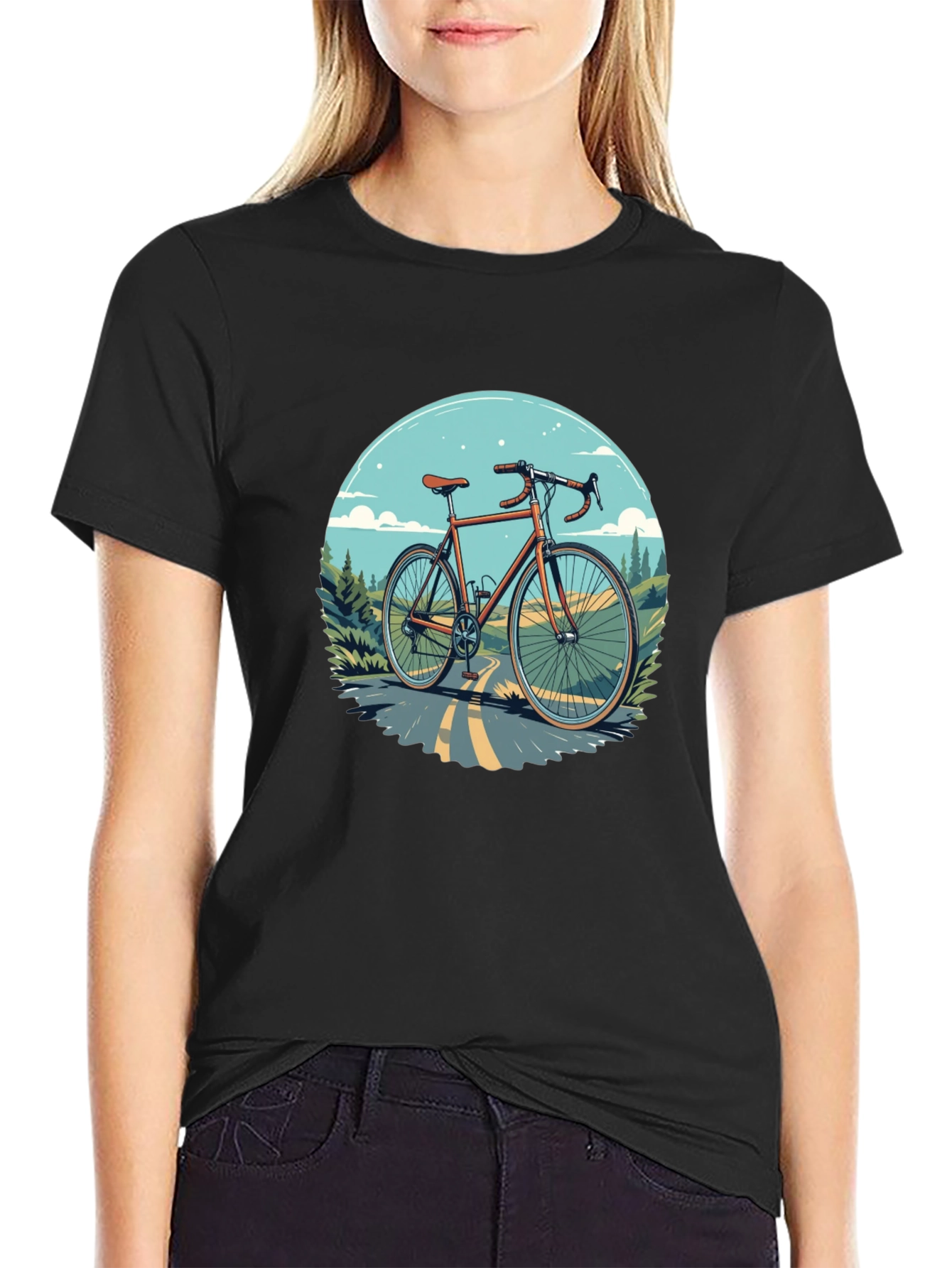 Cycling T-Shirt - Graphic Bike Design