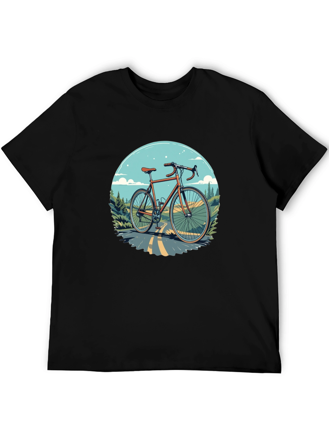 Cycling T-Shirt - Graphic Bike Design