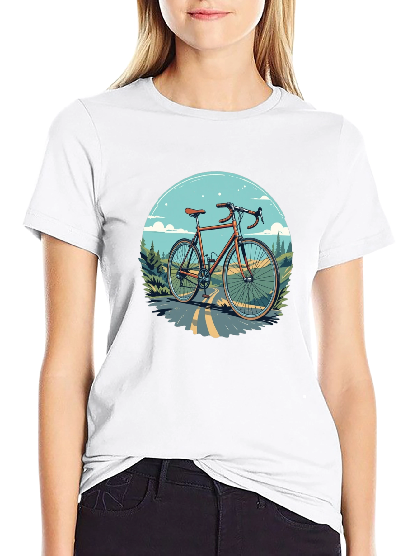 Cycling T-Shirt - Graphic Bike Design