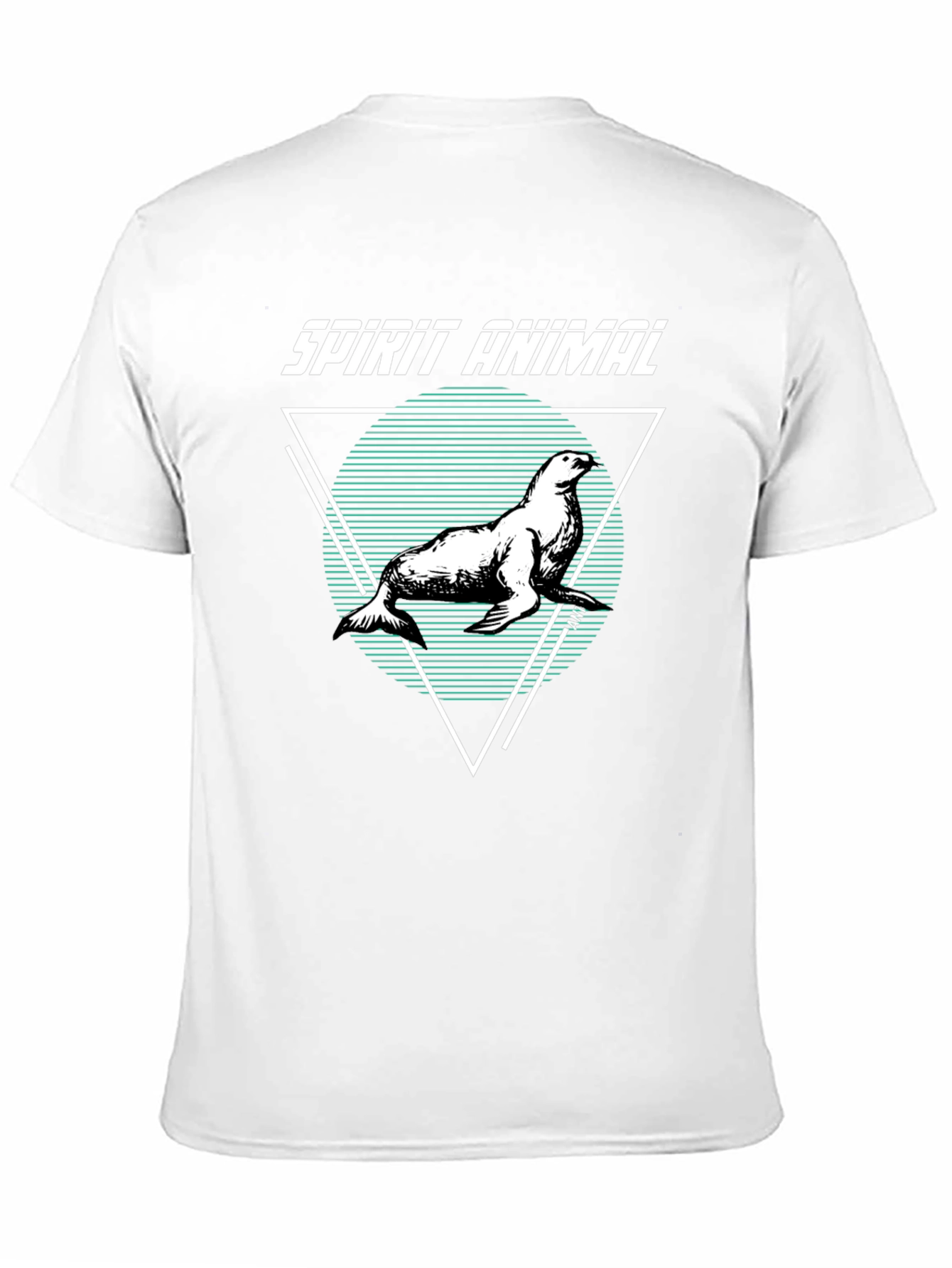 Spirit Animal Seal Graphic T-Shirt - Unisex Black Tee