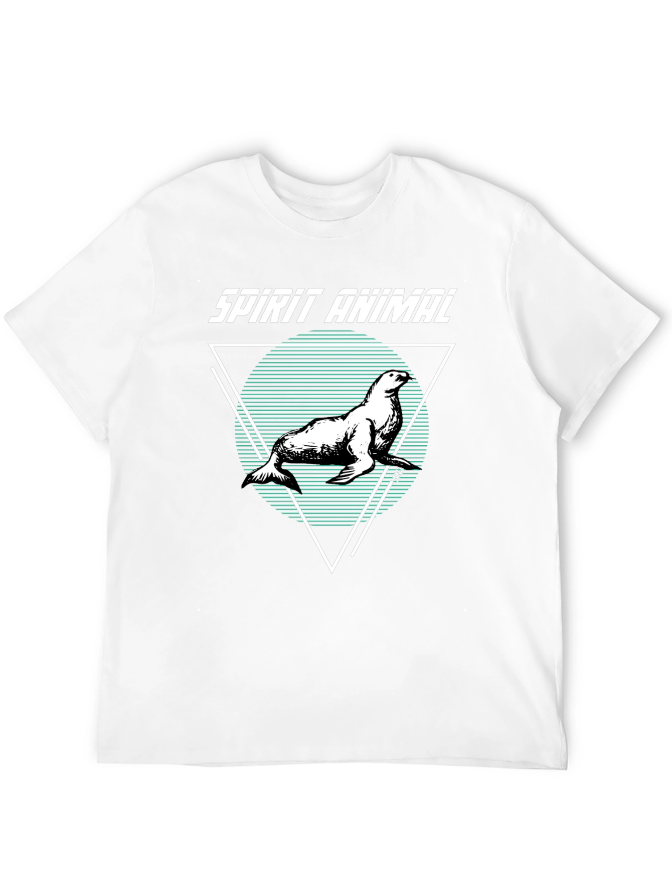 Spirit Animal Seal Graphic T-Shirt - Unisex Black Tee