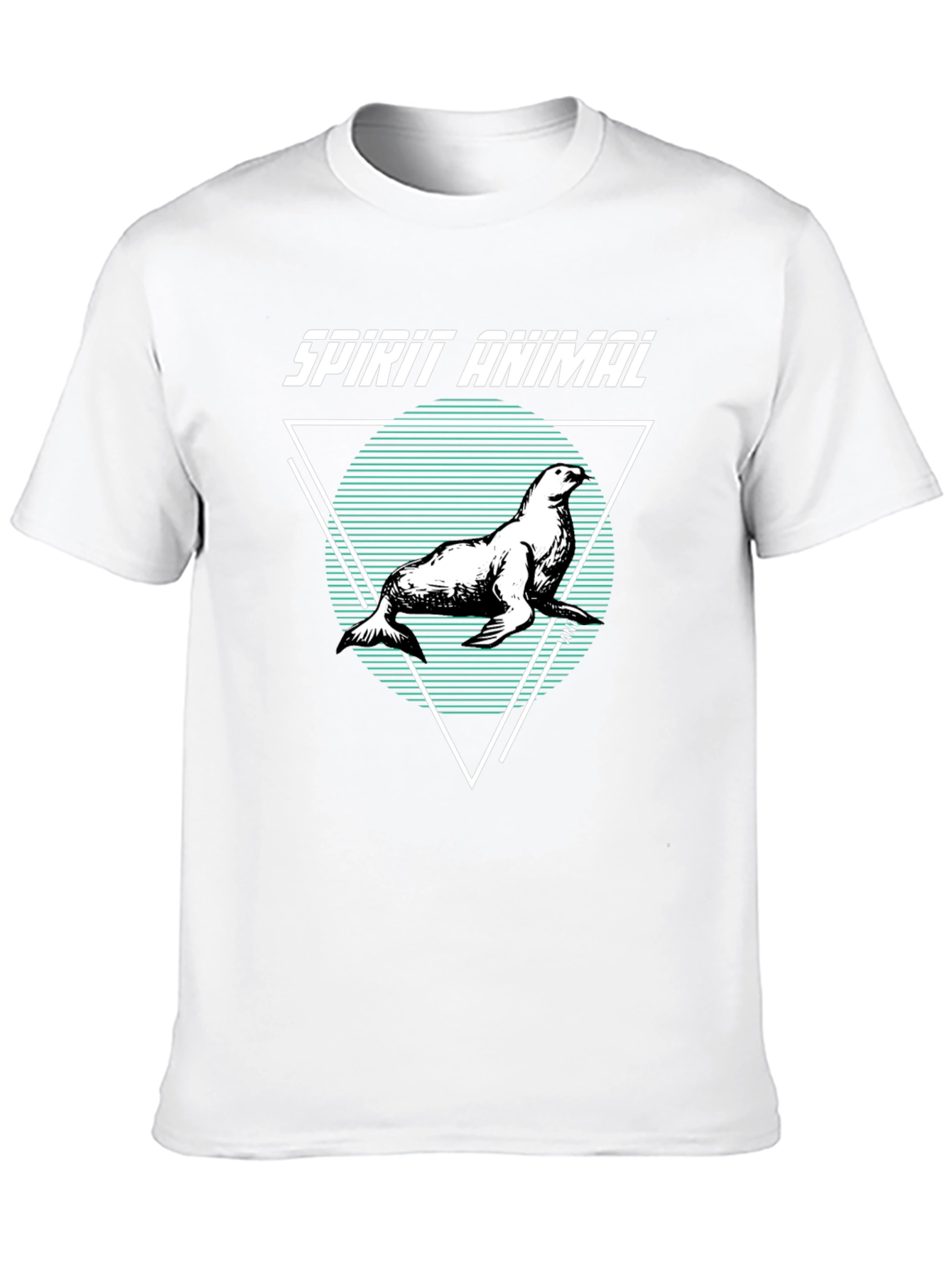 Spirit Animal Seal Graphic T-Shirt - Unisex Black Tee
