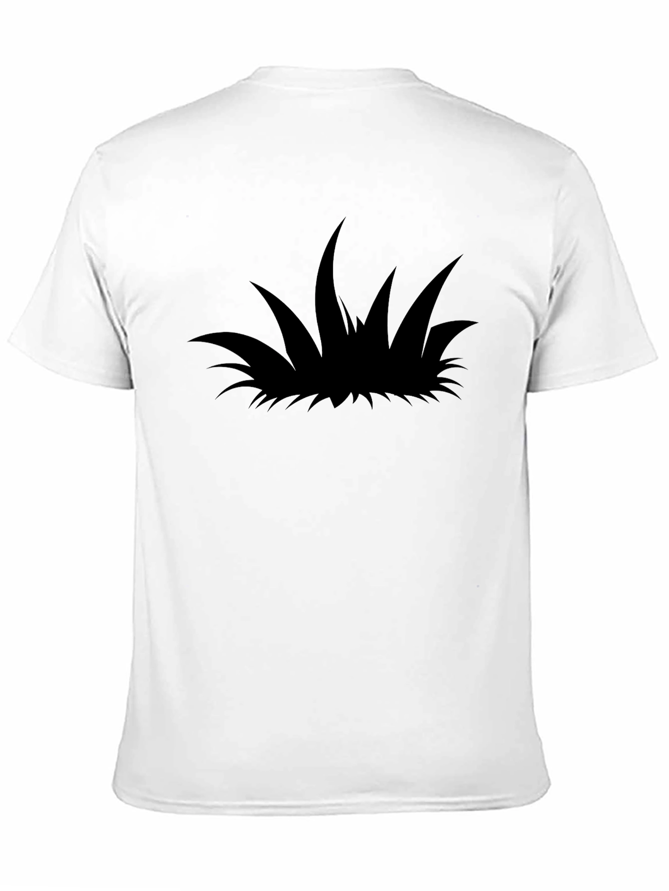 Black T-Shirt with Grass Silhouette