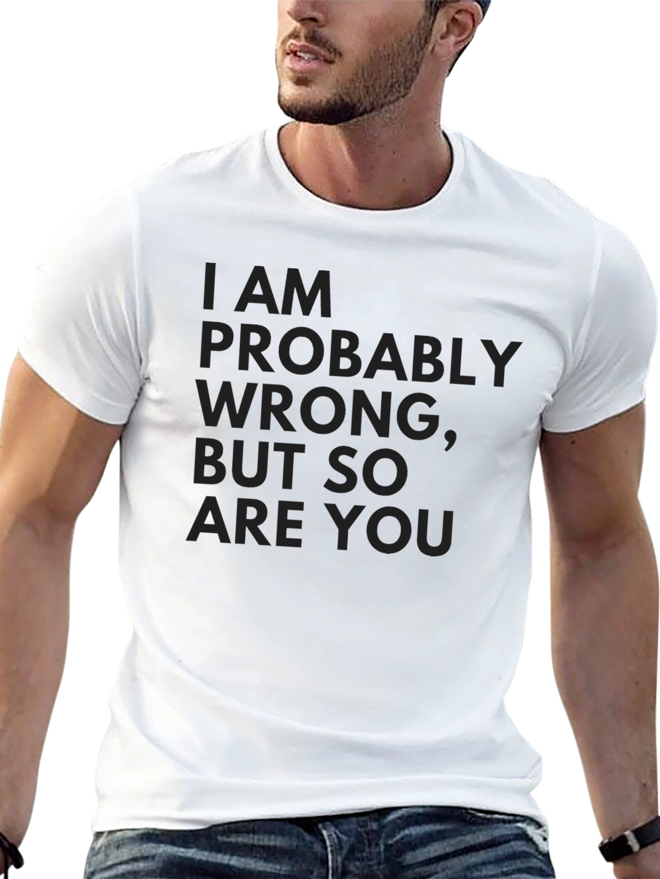 Funny I Am Probably Wrong Black T-Shirt