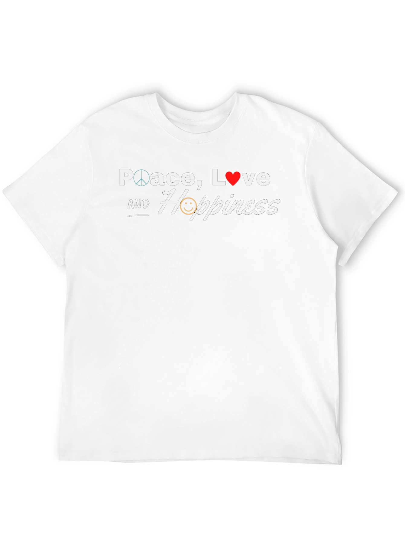 Peace Love & Happiness Graphic Tee