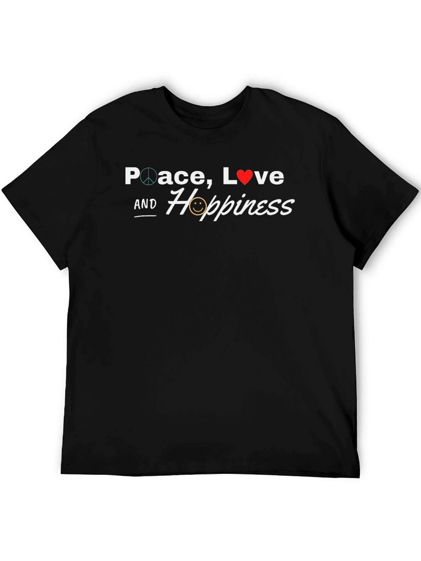 Peace Love & Happiness Graphic Tee