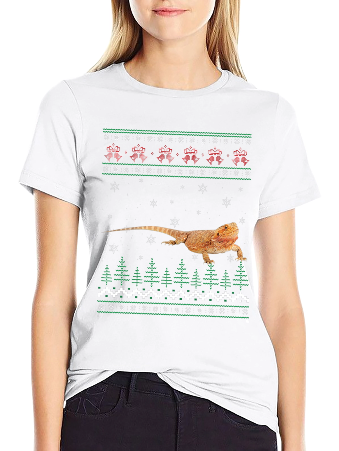 Bearded Dragon Ugly Christmas Sweater T-Shirt