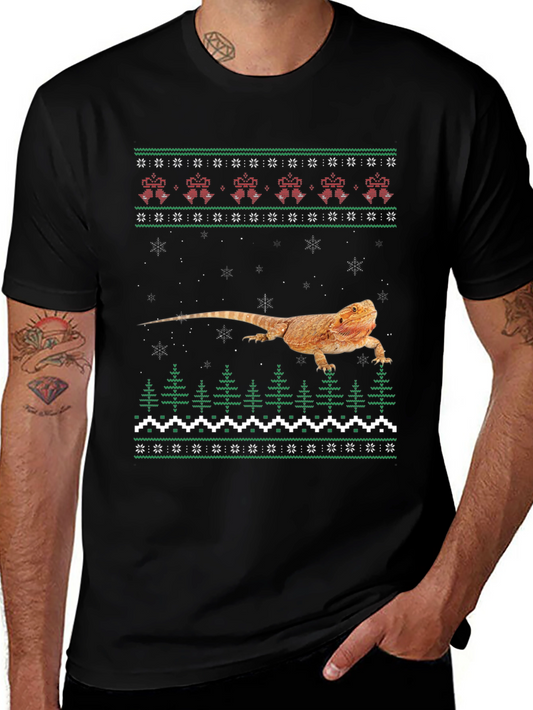 Bearded Dragon Ugly Christmas Sweater T-Shirt