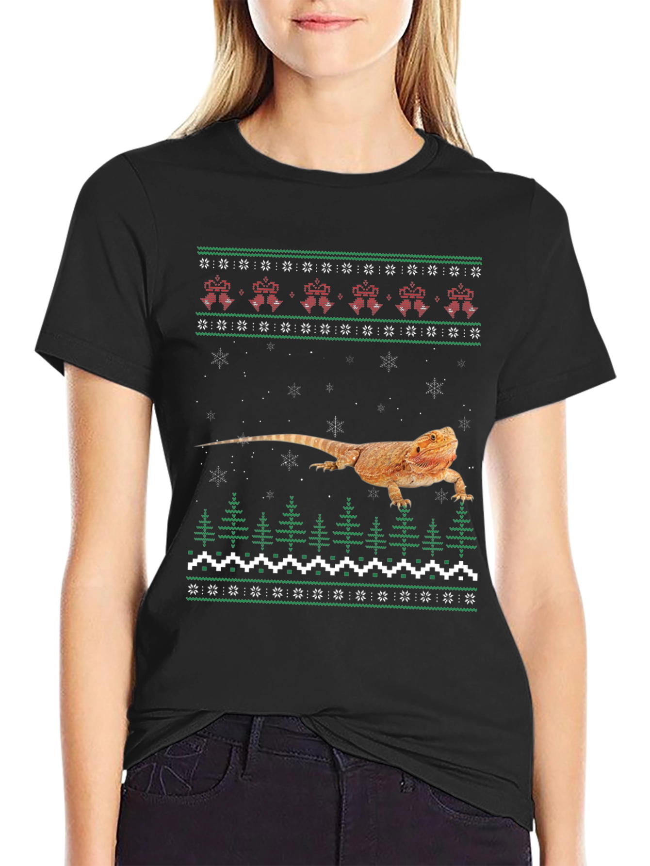 Bearded Dragon Ugly Christmas Sweater T-Shirt