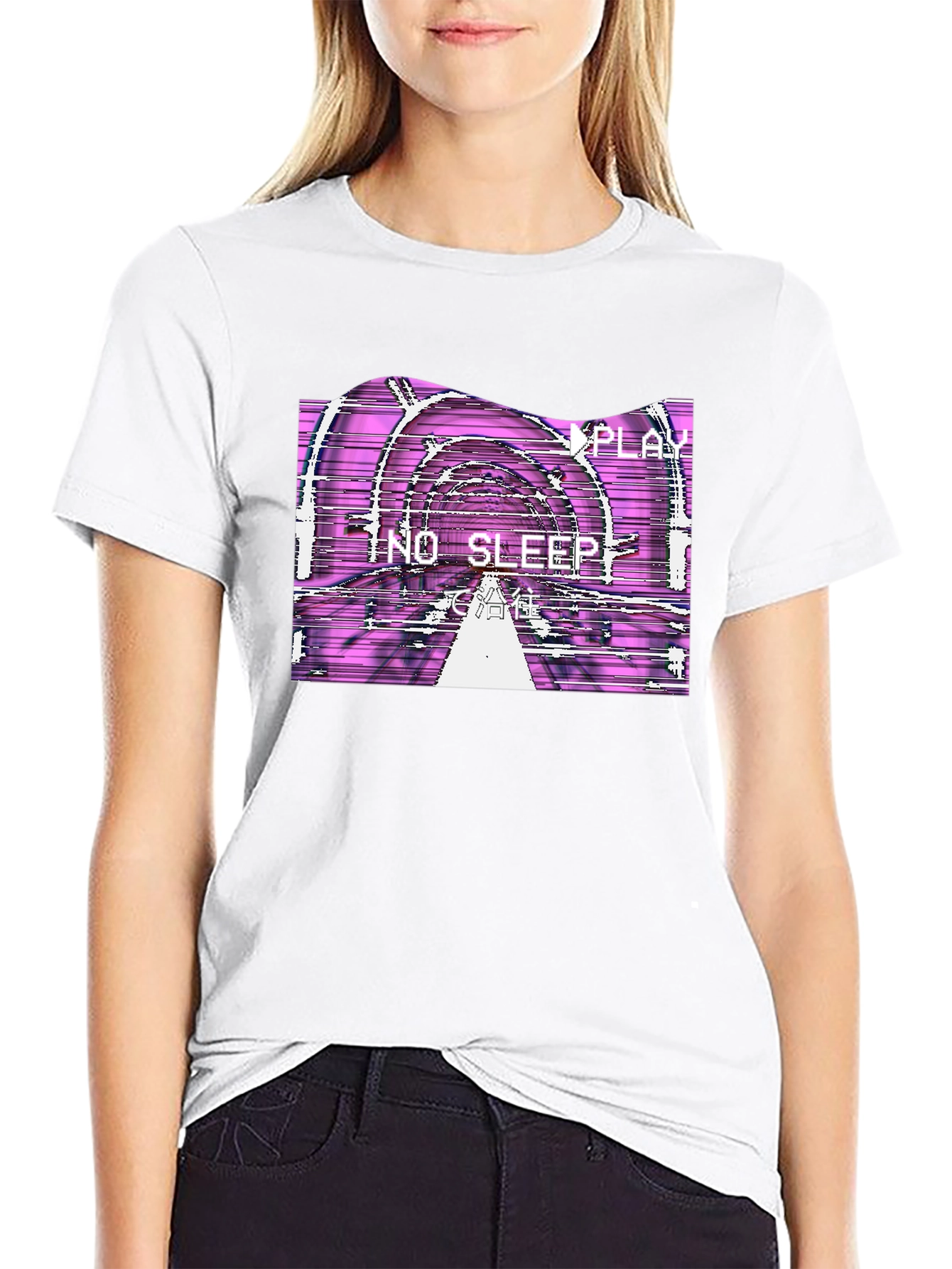 No Sleep VHS Graphic T-Shirt