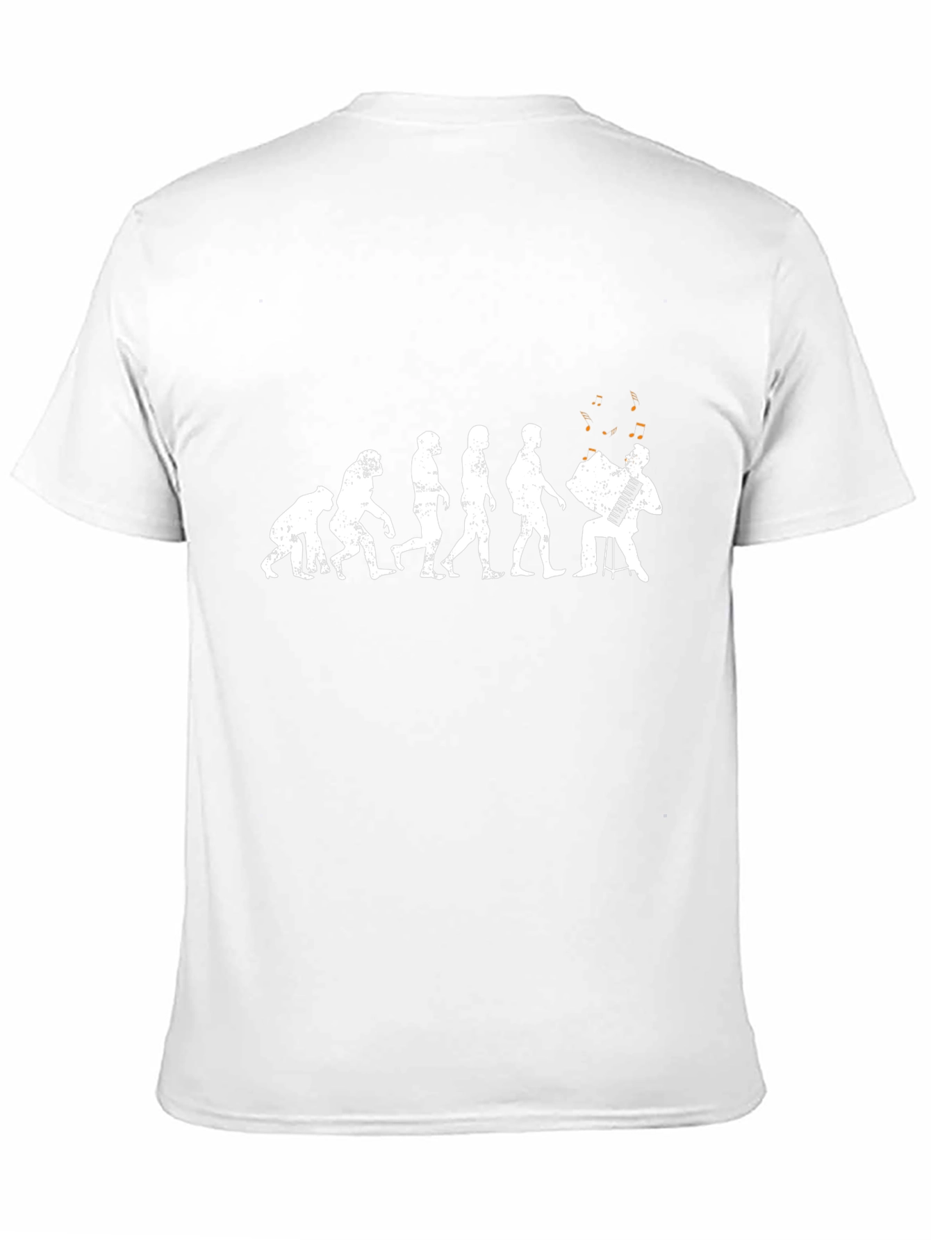 Evolution Accordion Player T-Shirt - Black