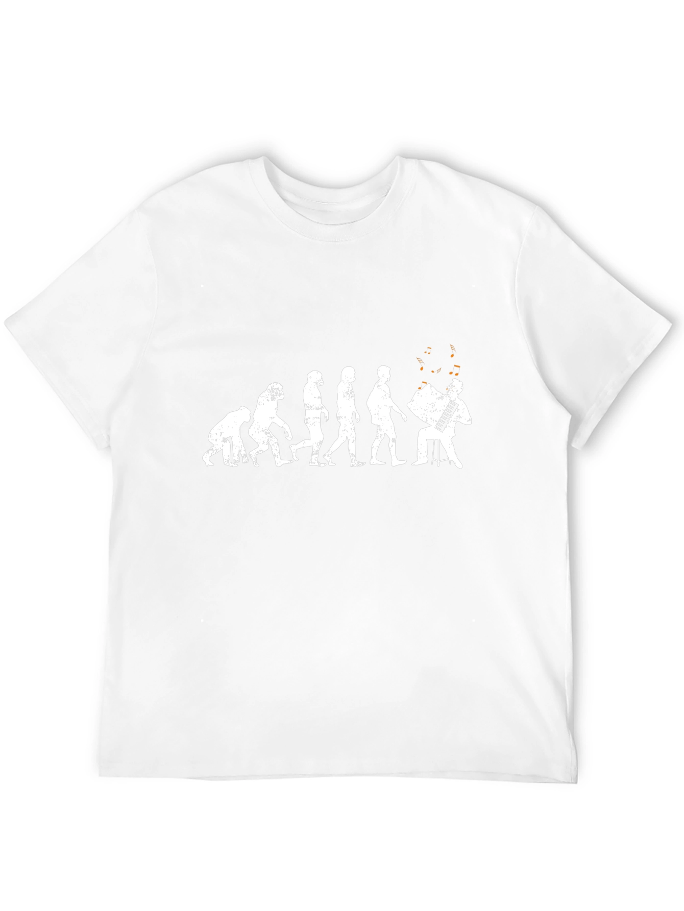 Evolution Accordion Player T-Shirt - Black
