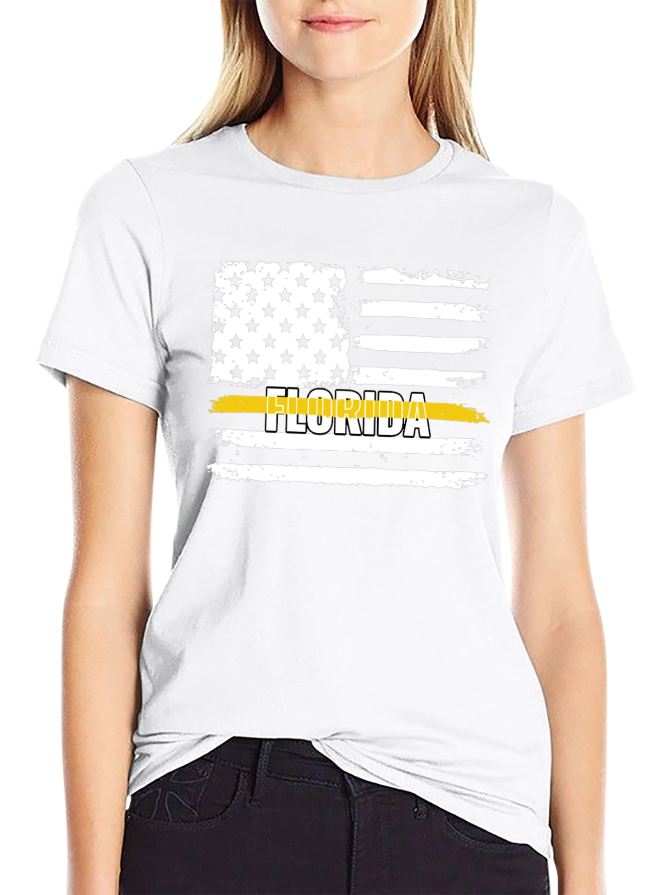 Florida Flag T-Shirt - Black - Patriotic Pride