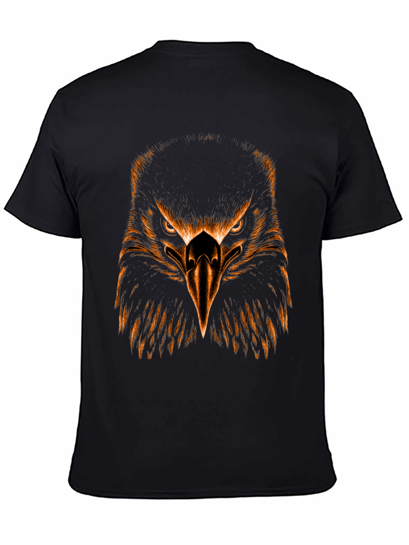 Eagle Graphic Tee - Black Cotton Blend