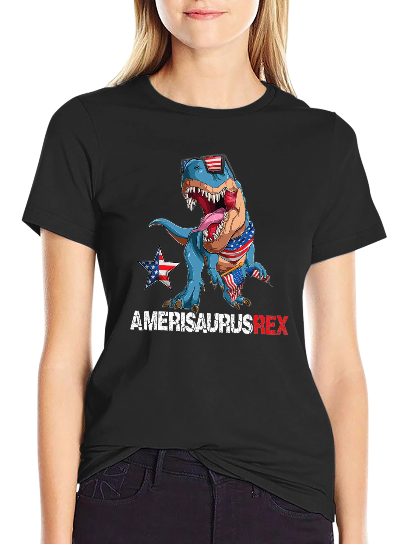 Amerisaurus Rex Patriotic T-Shirt