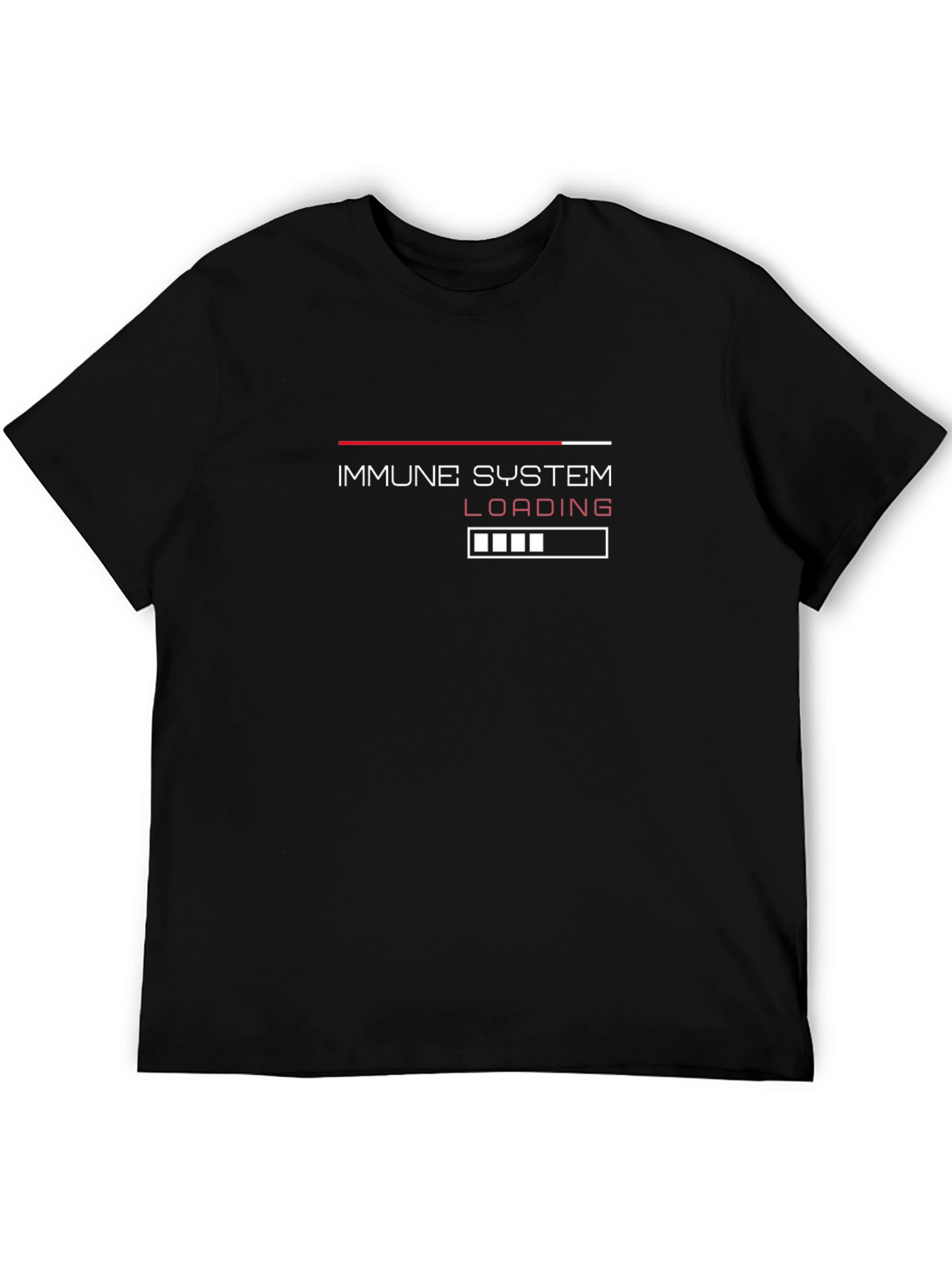 Immune System Loading Graphic Tee - Black Cotton Blend