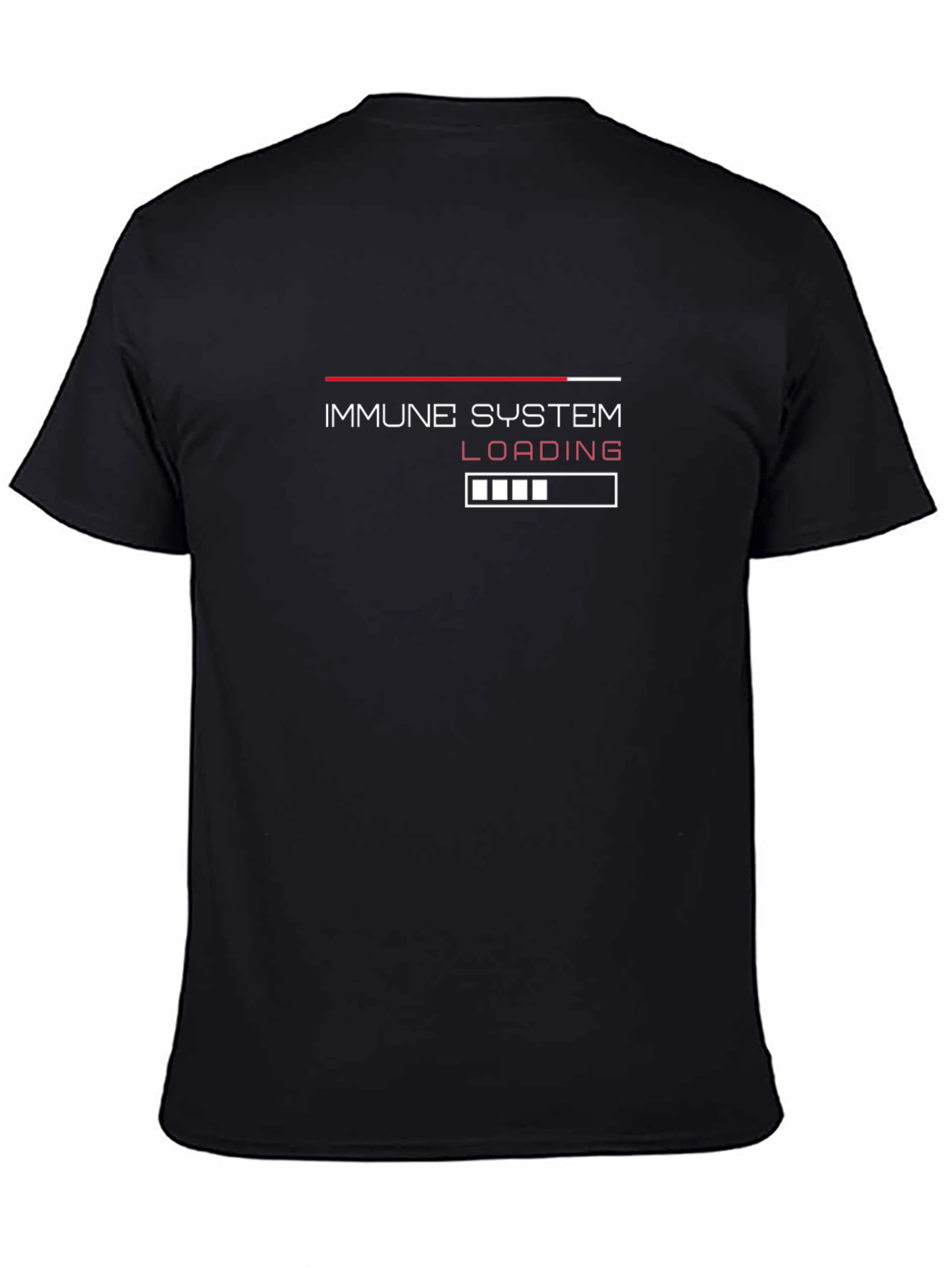 Immune System Loading Graphic Tee - Black Cotton Blend