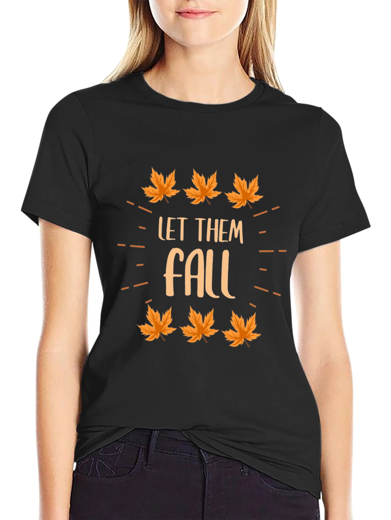 Autumn Let Them Fall Graphic T-Shirt