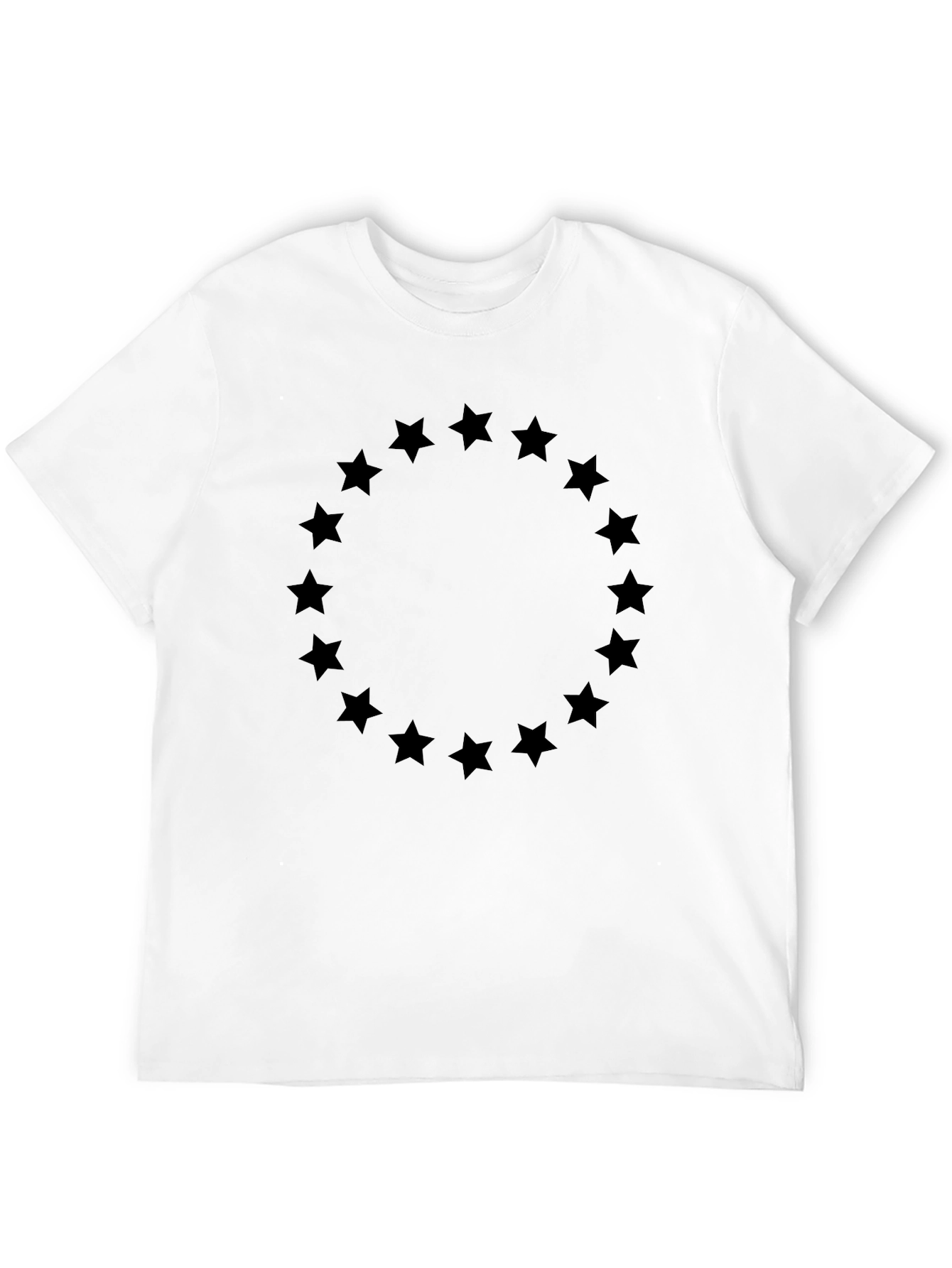 Circle Star Graphic Tee - Soft Black Shirt