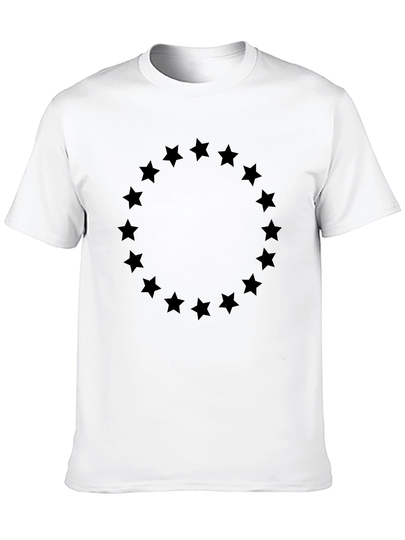 Circle Star Graphic Tee - Soft Black Shirt