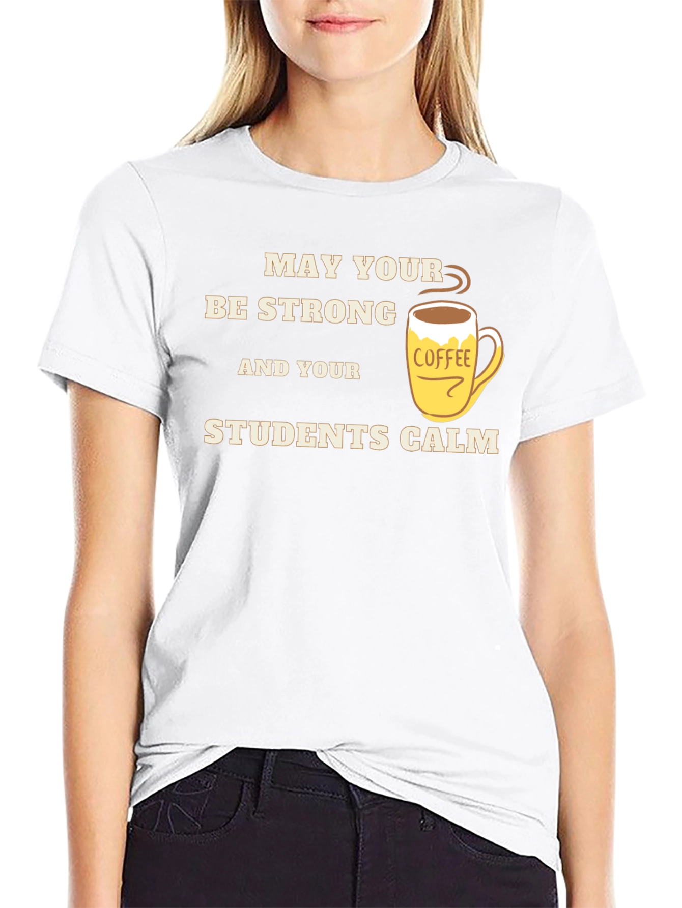 Strong Teacher Coffee T-Shirt