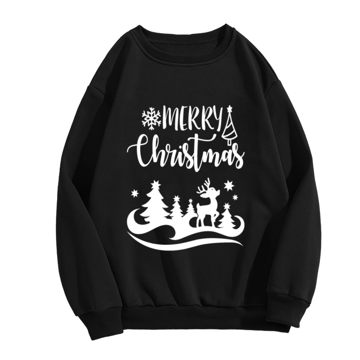 "MERRY CHRISTMAS" Winter Village Design - Crewneck Sweatshirt | Christmas, Holiday, Winter Gift