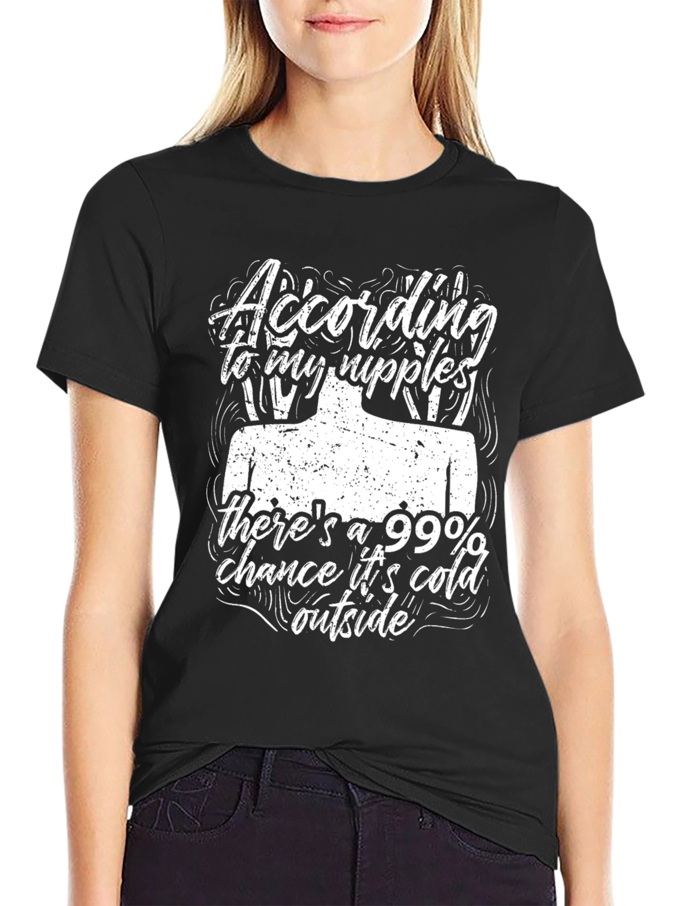 Funny Nipple Cold Weather T-Shirt