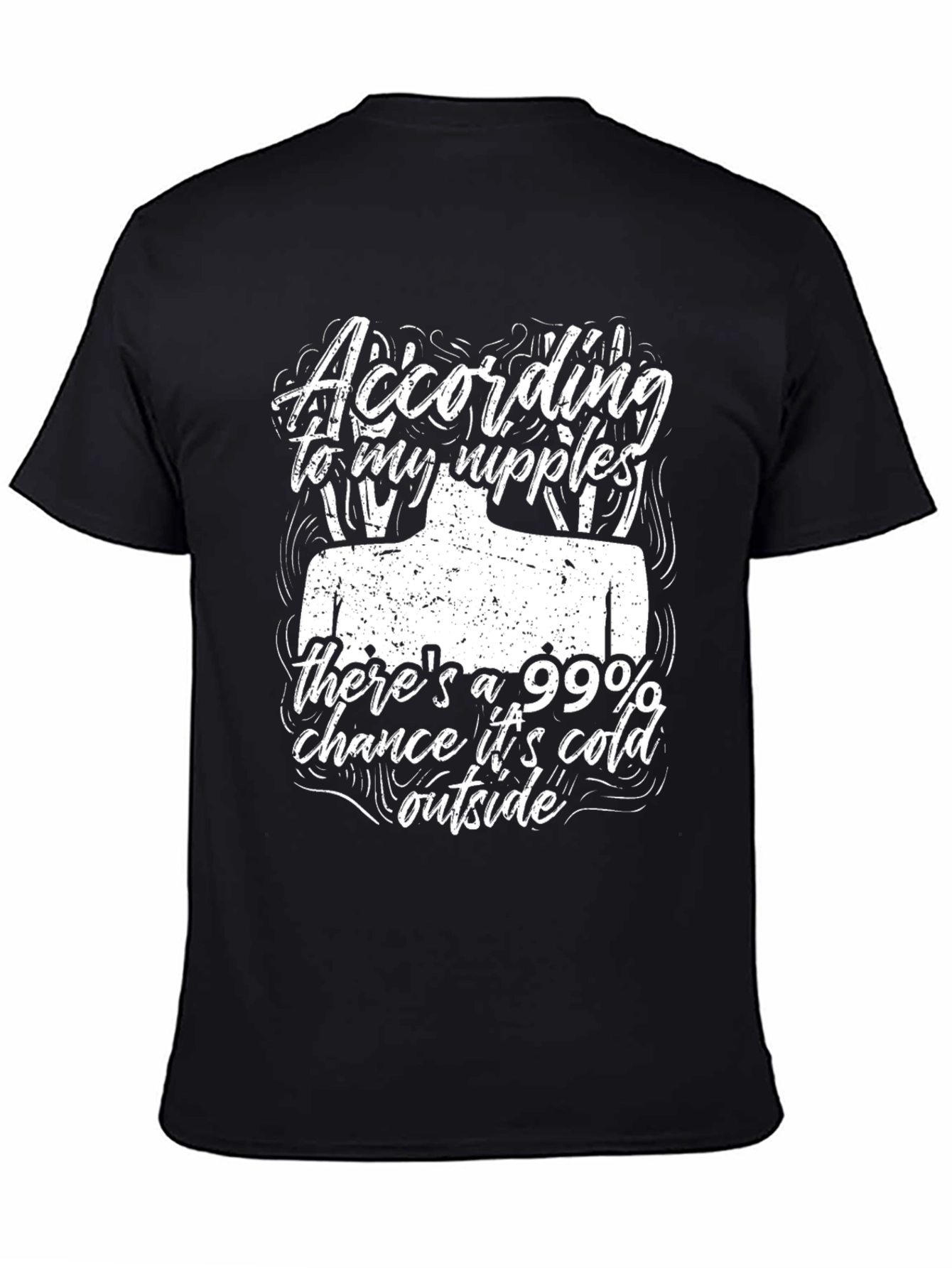 Funny Nipple Cold Weather T-Shirt