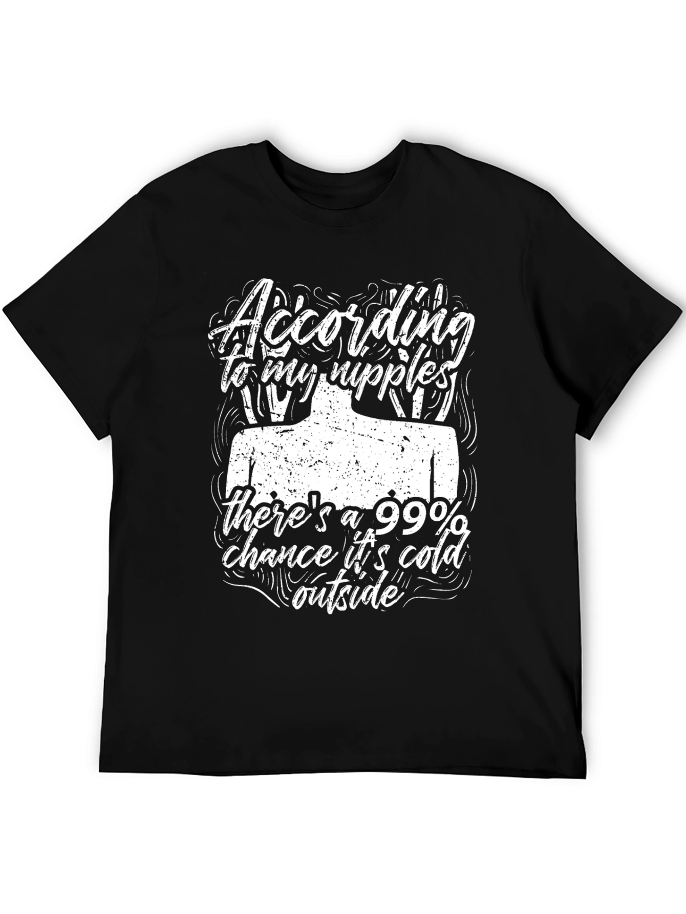 Funny Nipple Cold Weather T-Shirt