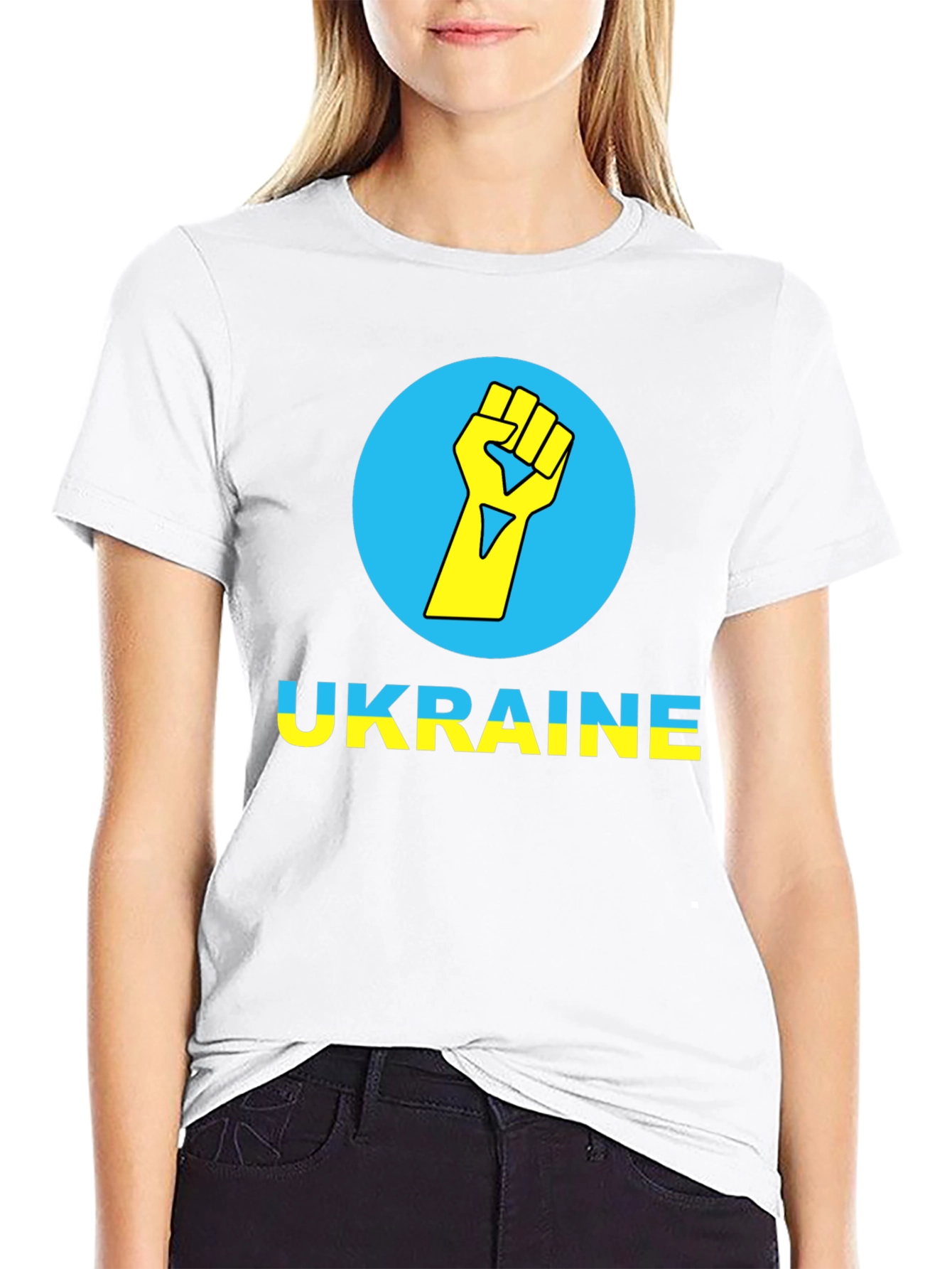 Ukraine Fist Black T-Shirt