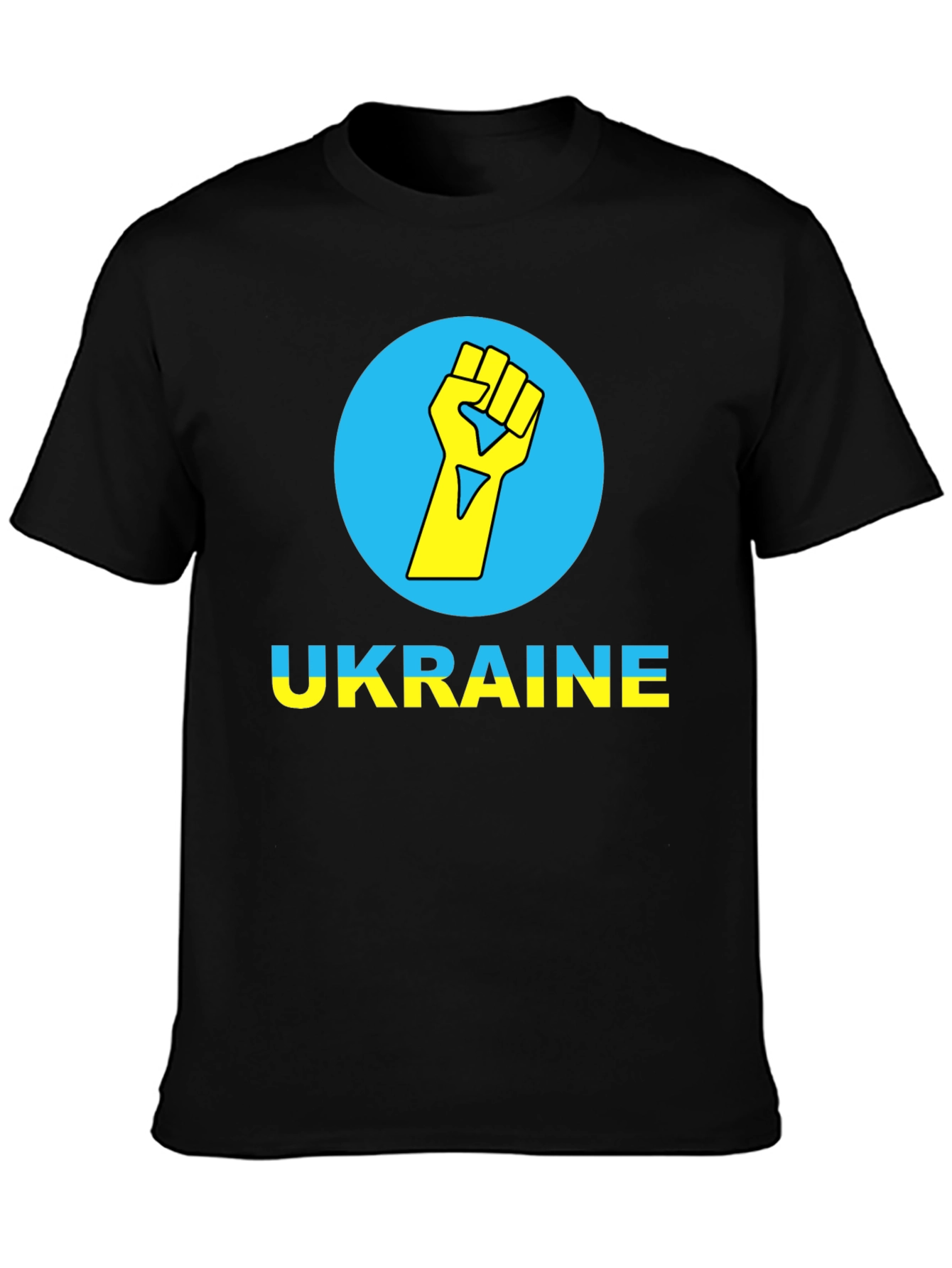 Ukraine Fist Black T-Shirt