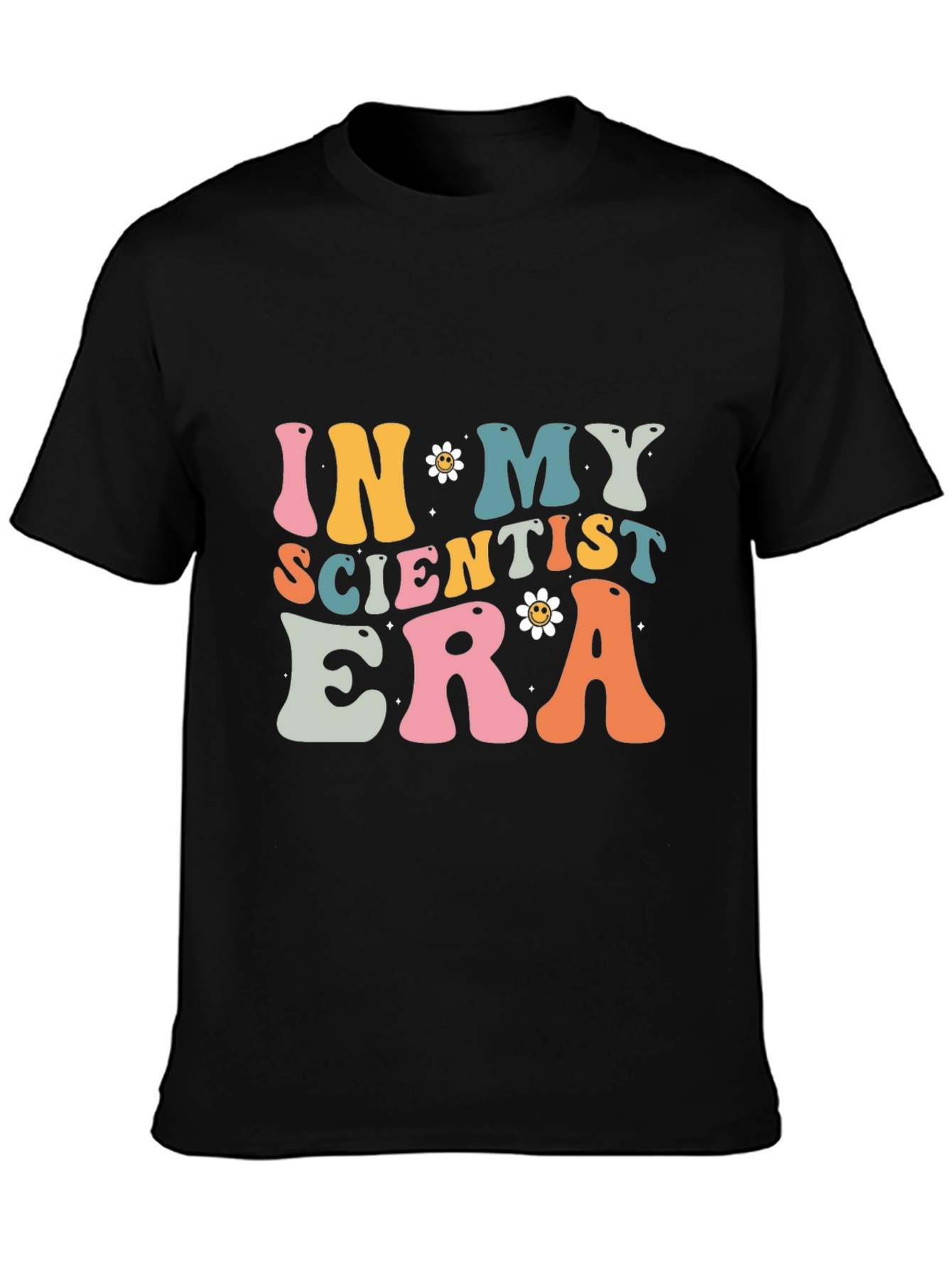 In My Scientist Era Black Cotton T-Shirt