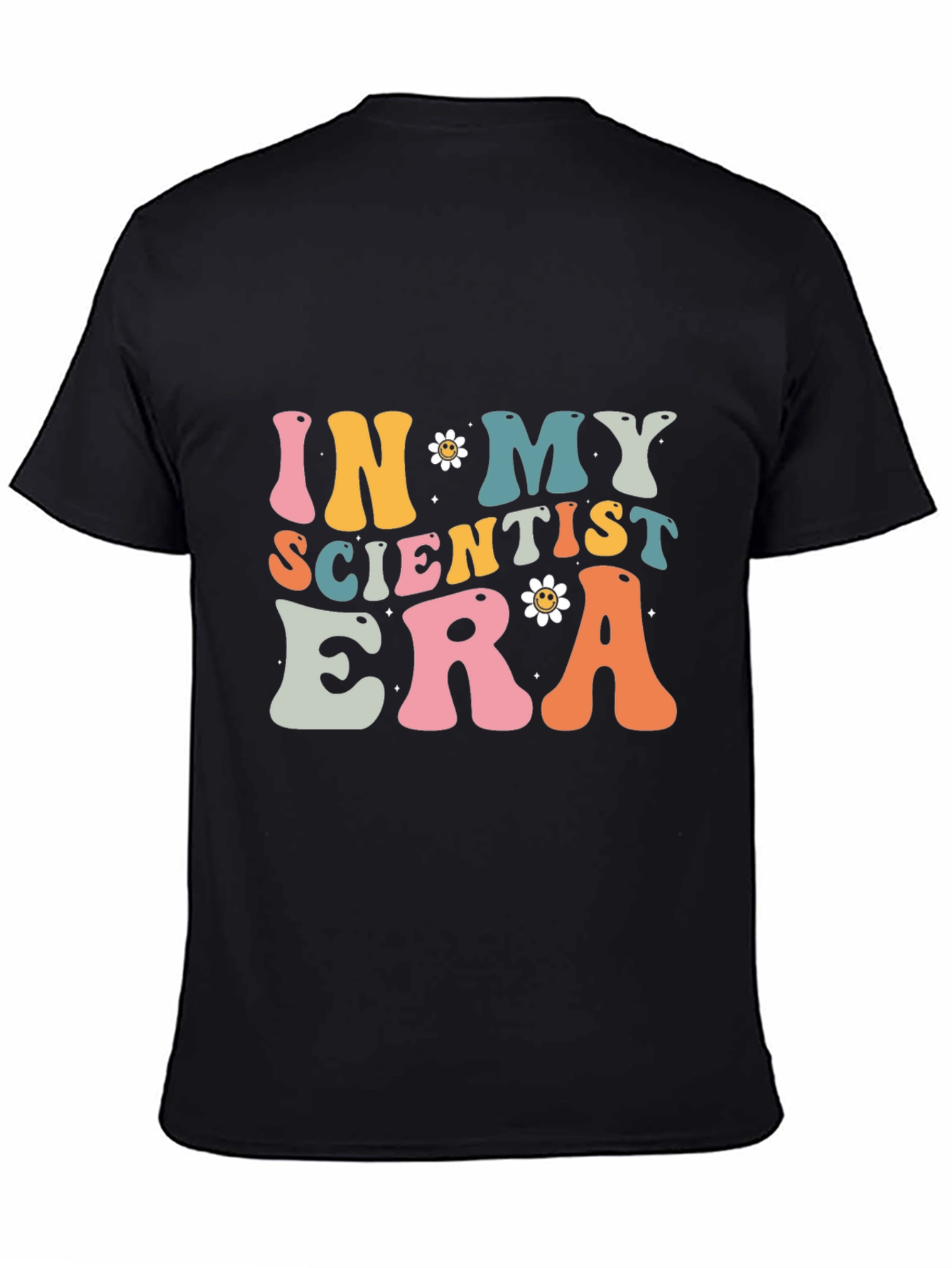 In My Scientist Era Black Cotton T-Shirt